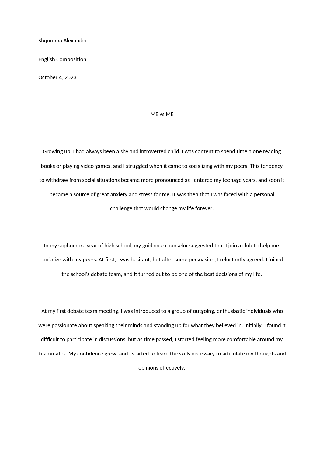 1 Narrative Essay -Quonna Alexander 10-3-23.docx_d2im1ek1qa7_page1