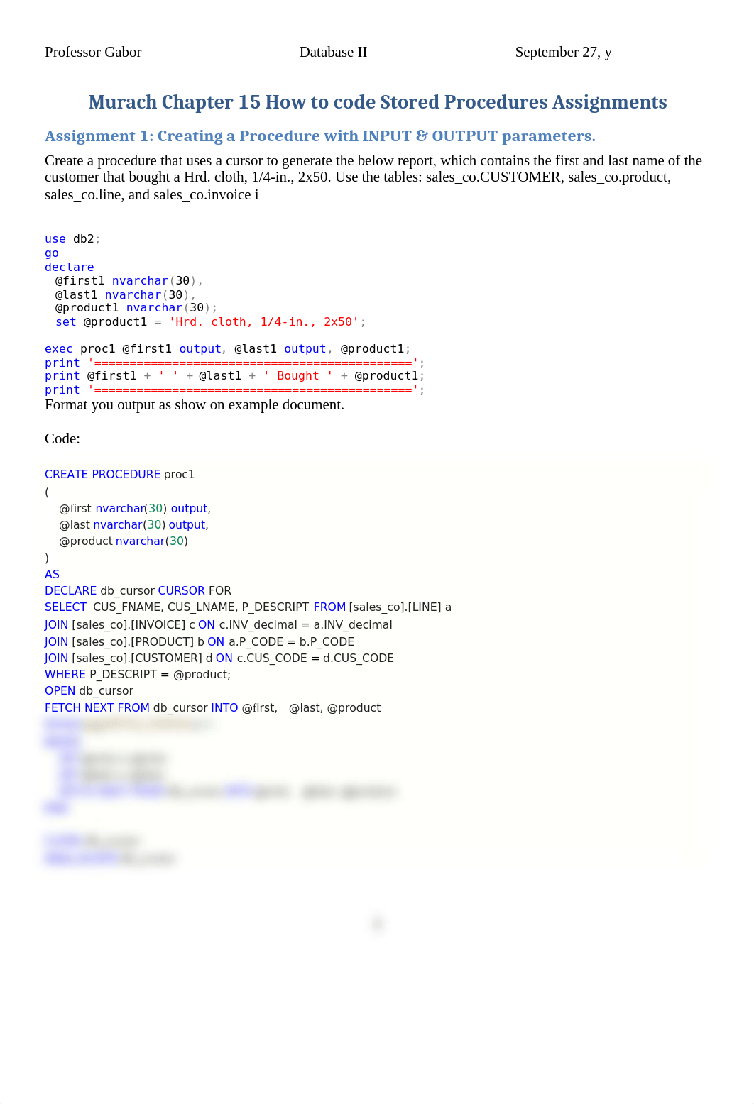 Rainer_Martinez-Peralta_Murach Chapter 15 How to code Stored Procedures Assignment.docx_d2ipqt99gvj_page1
