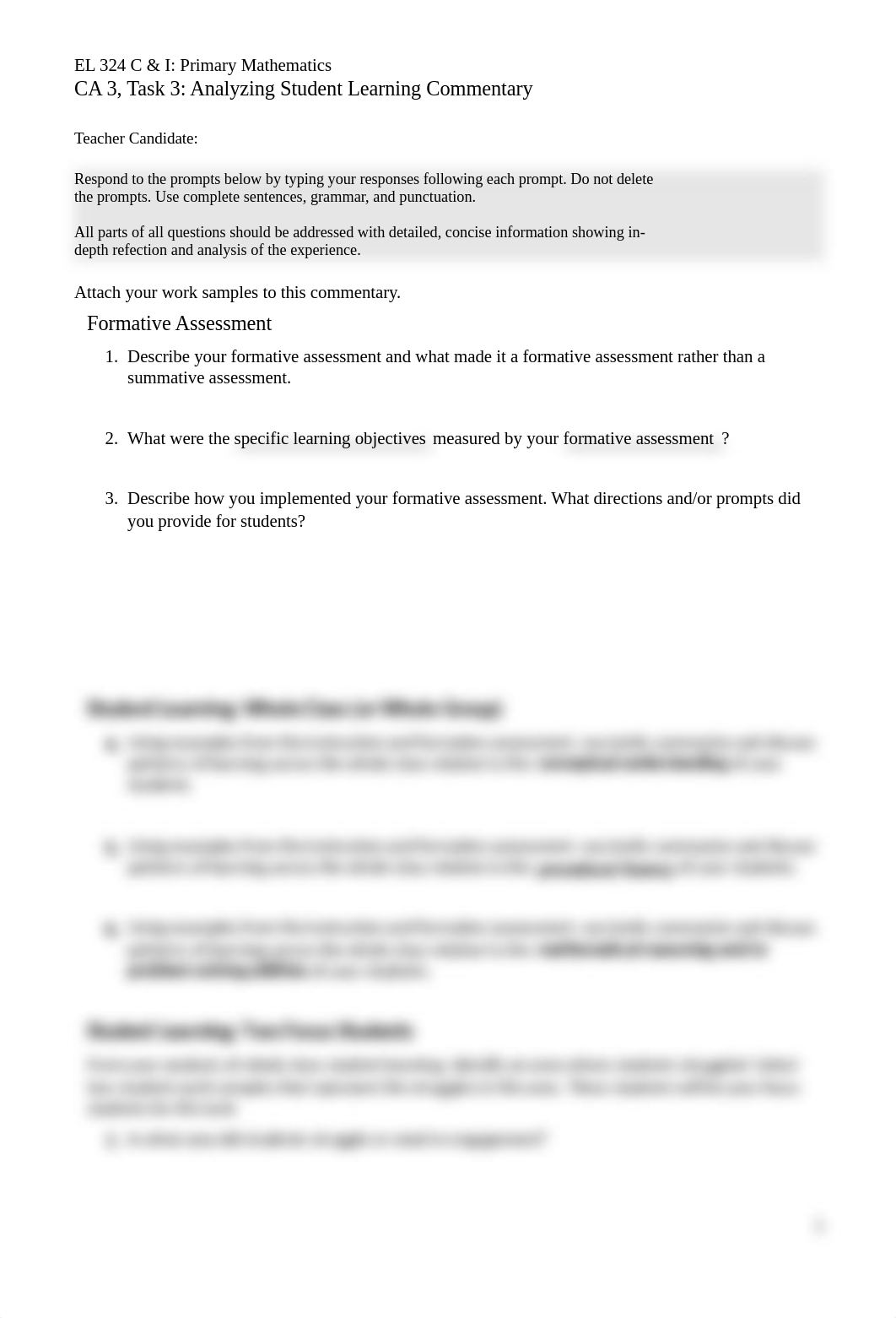 EL 324 CA 3 Analyzing Student Learning  Commentary.doc_d2j5wjnns7q_page1