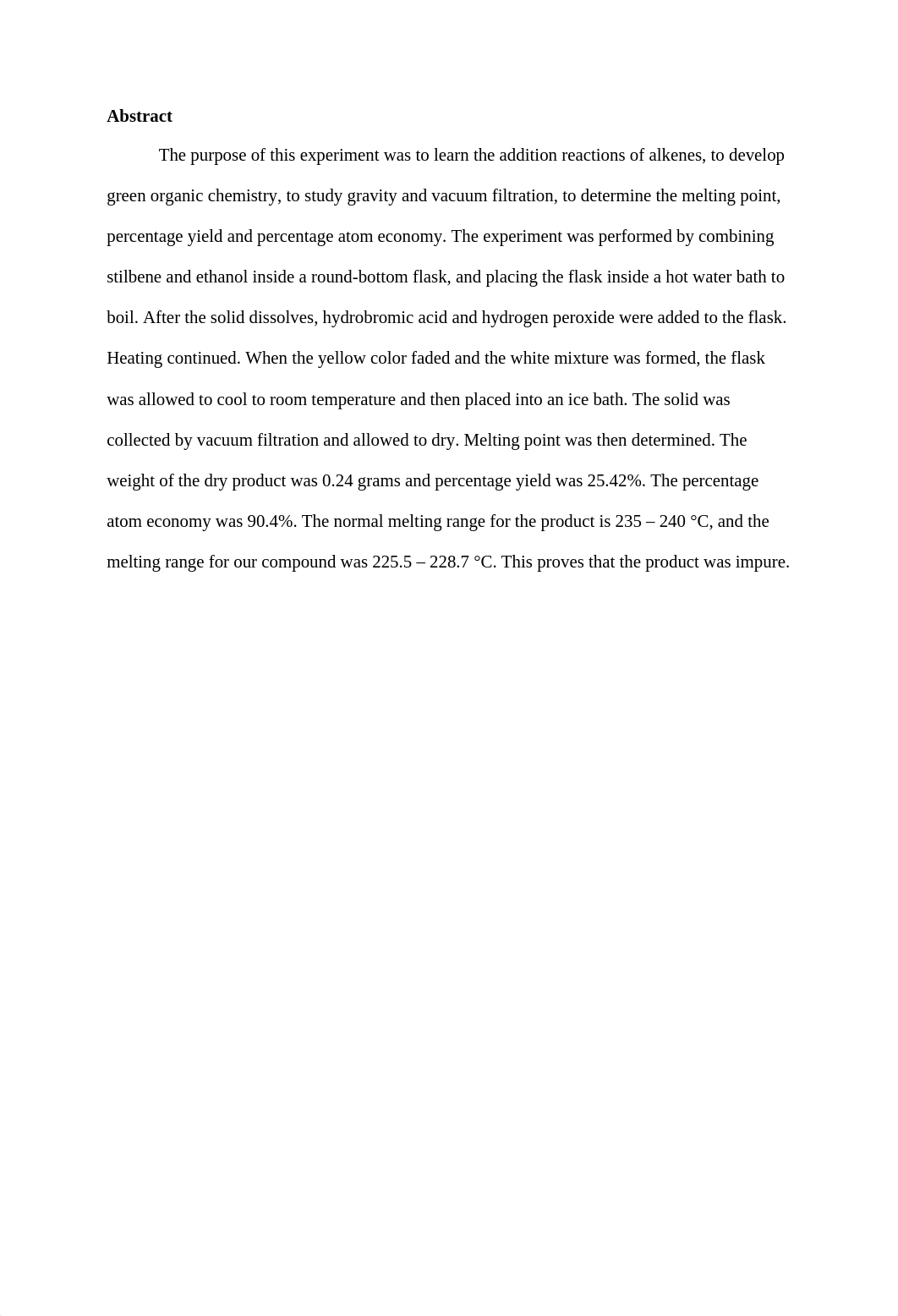 A Greener Bromination of Stilbene Lab Report.docx_d2jd3ik2gzh_page2