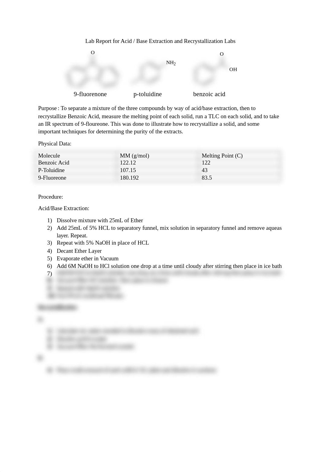 lab report for acid base extraction and recrystallization.docx_d2jdwhp5pmd_page1