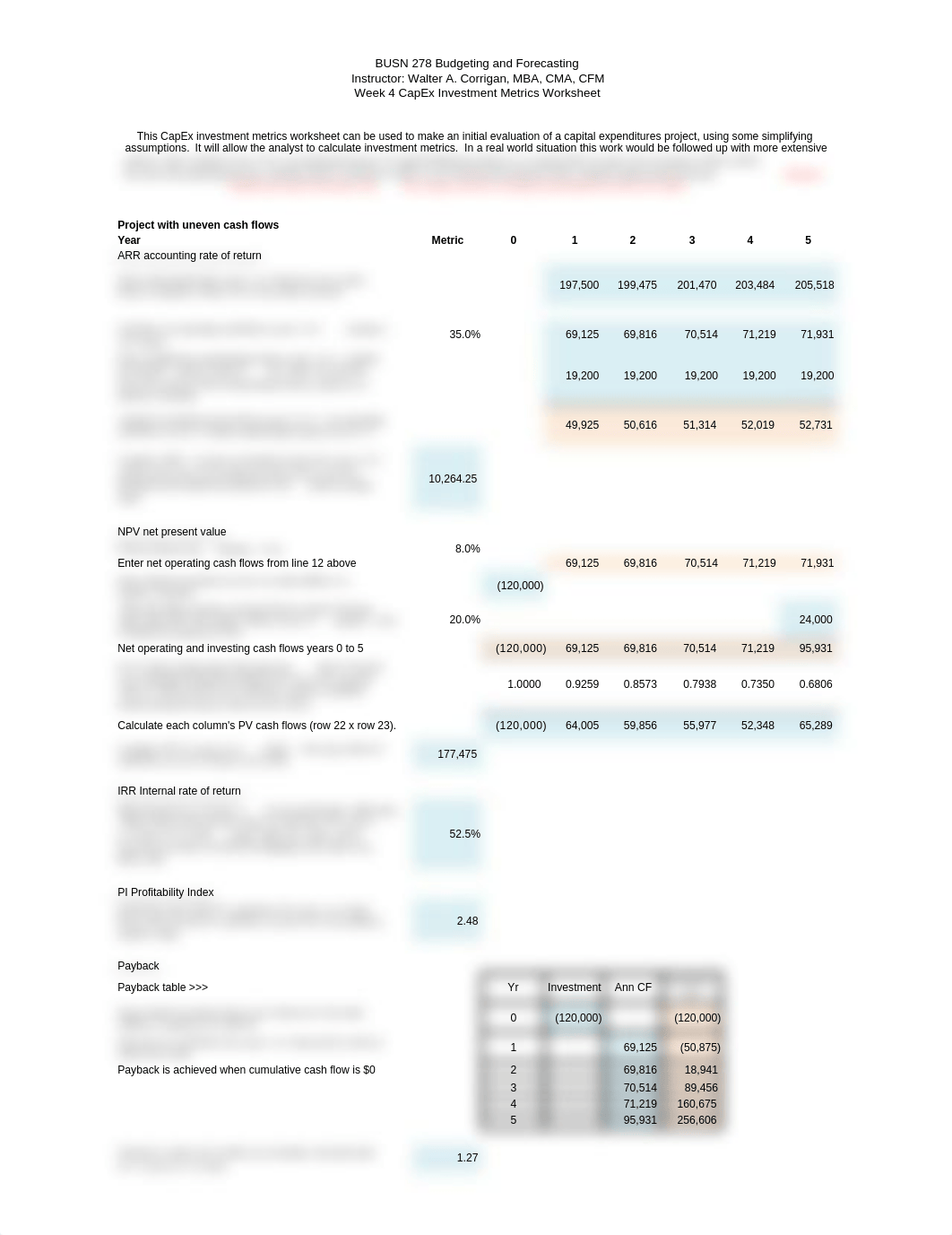 BUSN278 W4 Five Yr CapEx Investment Metrics Worksheet 012117.xlsx_d2joq93s7rw_page1