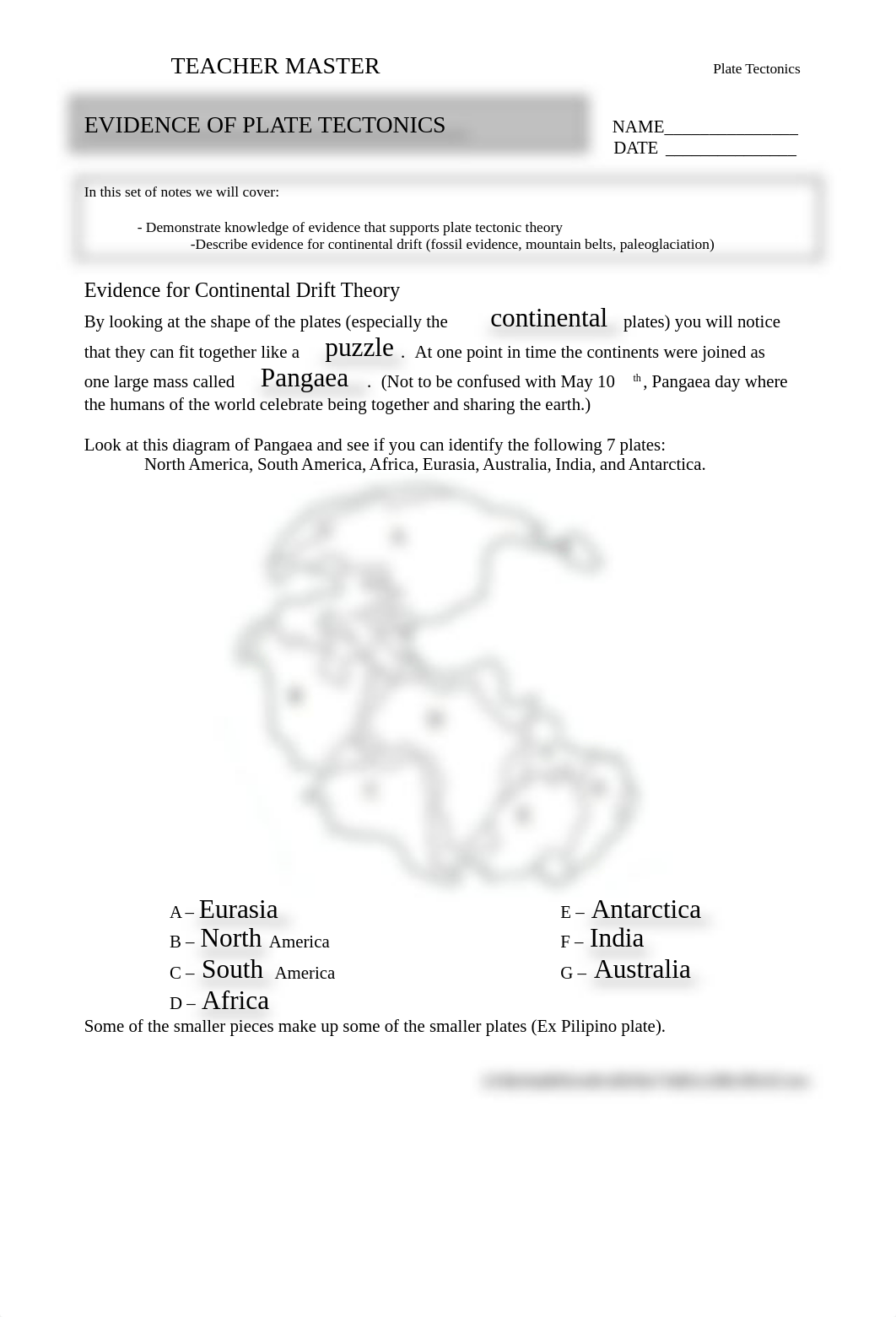 L04 - D5 - Teacher - Evidence of Plate Tectonics.doc_d2josoqkck4_page1