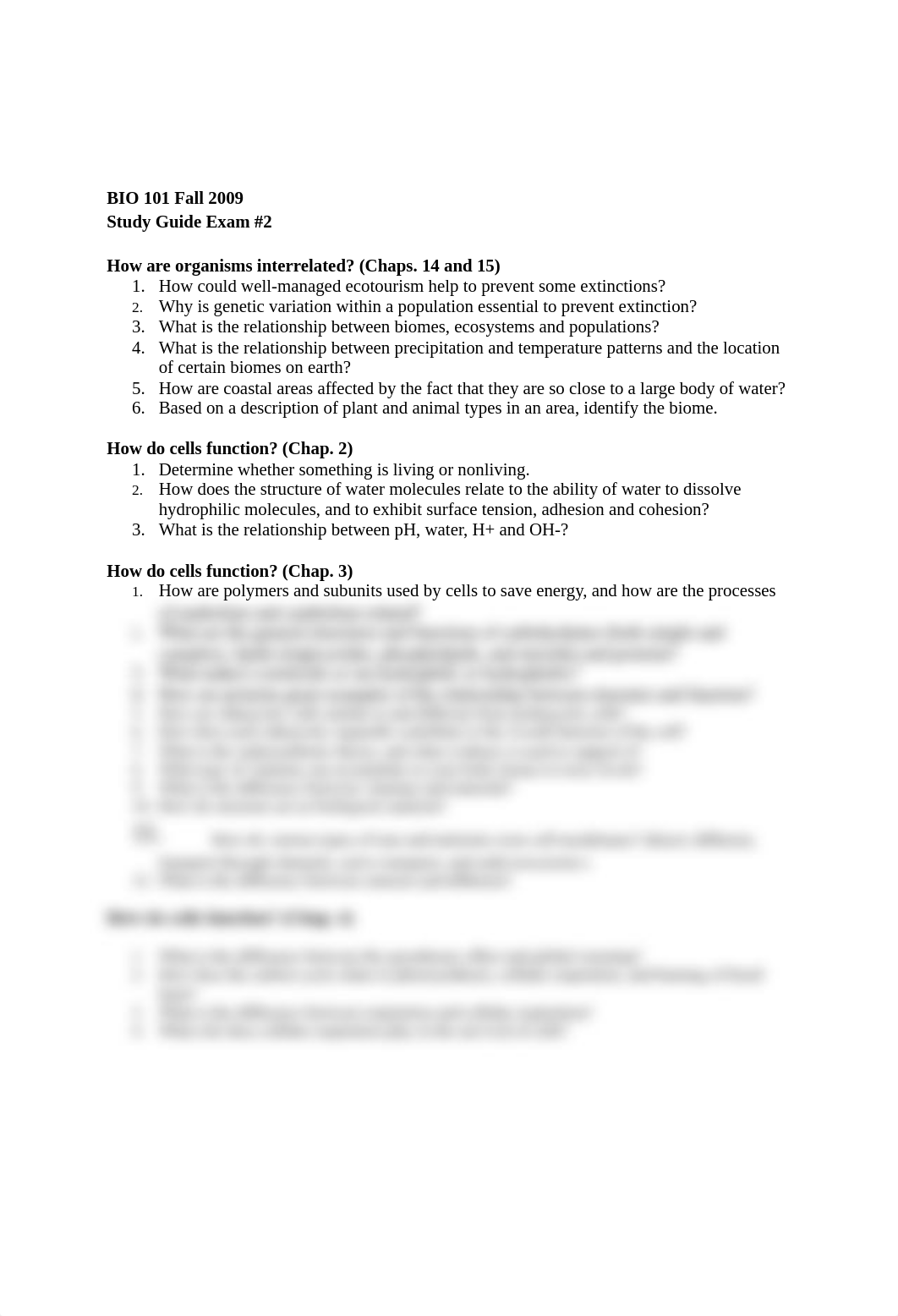 BIO 101 Fall 2009 Study Guide Exam _2_d2jwj7f6x92_page1