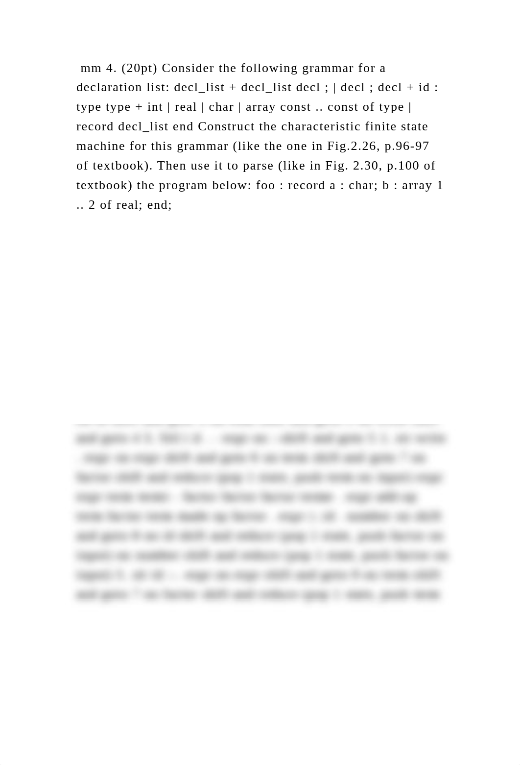 mm 4. (20pt) Consider the following grammar for a declaration list d.docx_d2k2gxapecc_page2