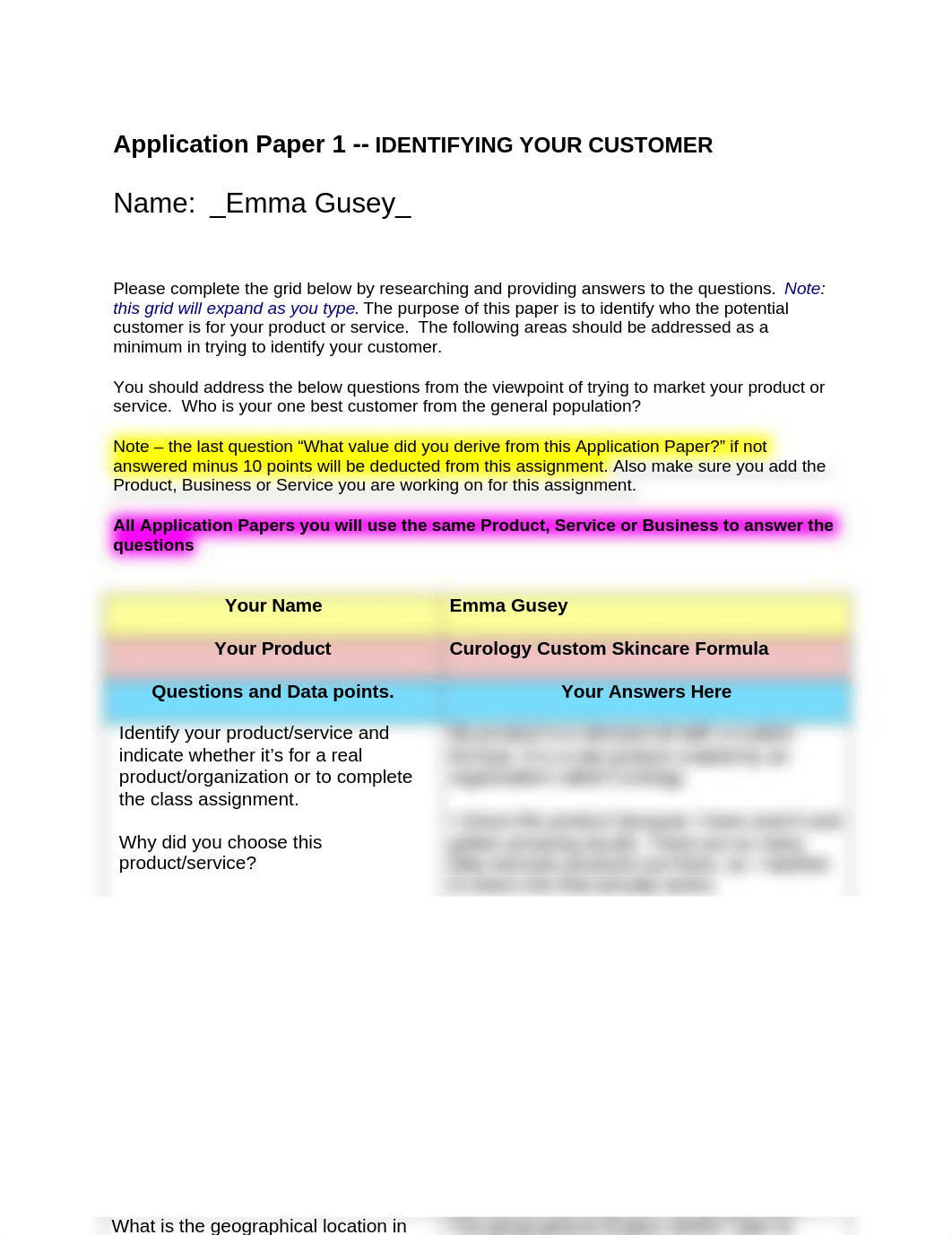 MKTG 200 Application Paper 1 Identifying Your Customer - Copy (1).doc_d2k6e4c6u53_page1