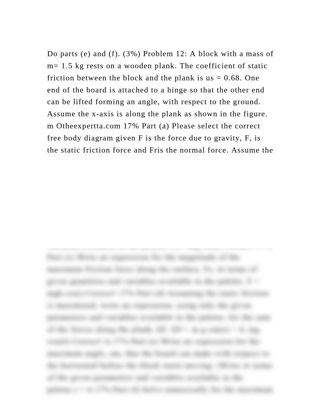 Do parts (e) and (f). (3) Problem 12 A block with a mass of m= 1.5.docx_d2ka6ntzyk0_page2