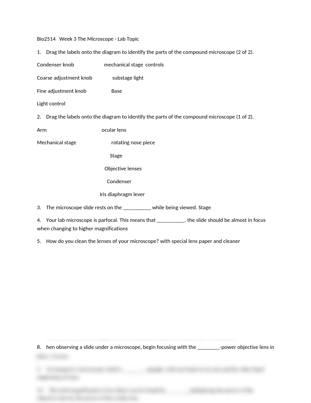 Bio2514   Week 3 The Microscope - Lab Topic.docx_d2ke933lx7r_page1