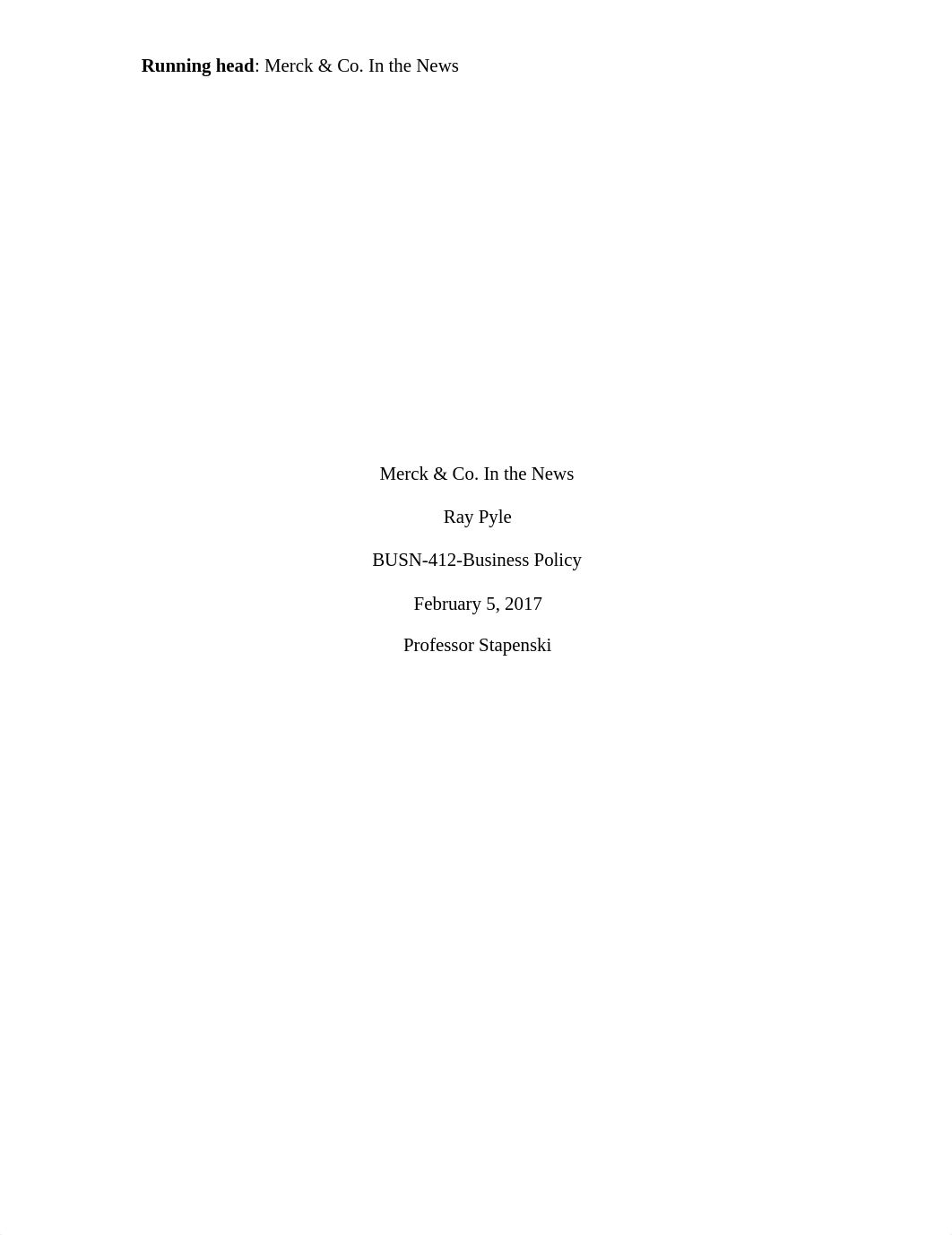 Ray Pyle BUSN 412 Week 5 In the News Merck&Co_d2khelk4s86_page1