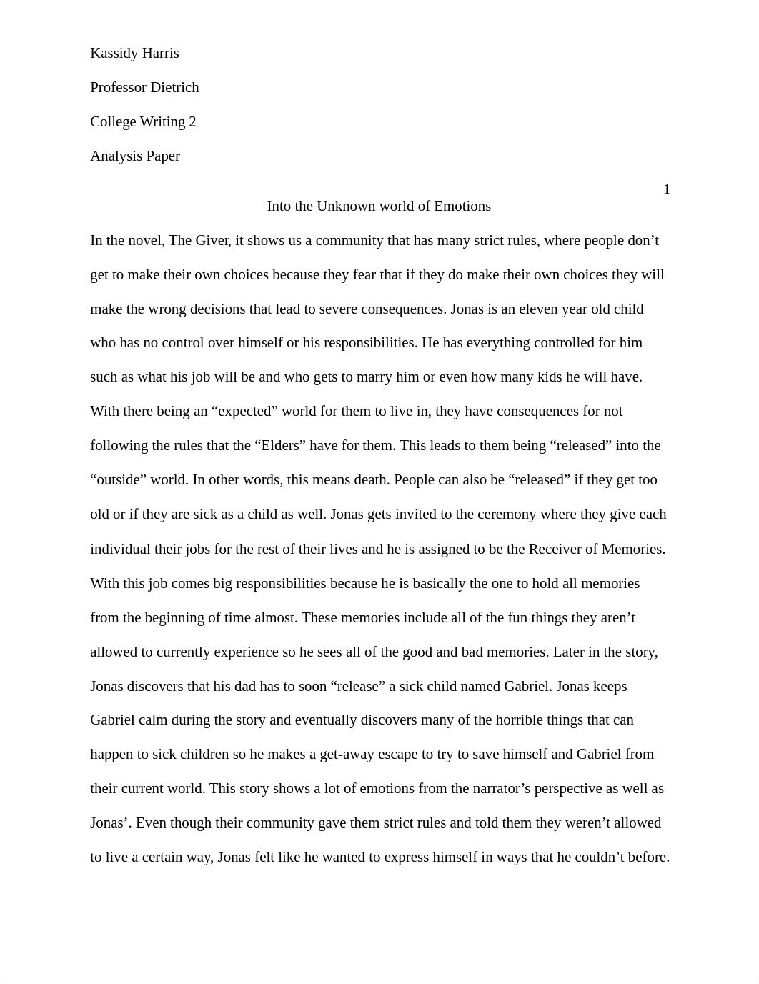 The_Giver_Analysis_Paper_d2kzfjicoau_page1