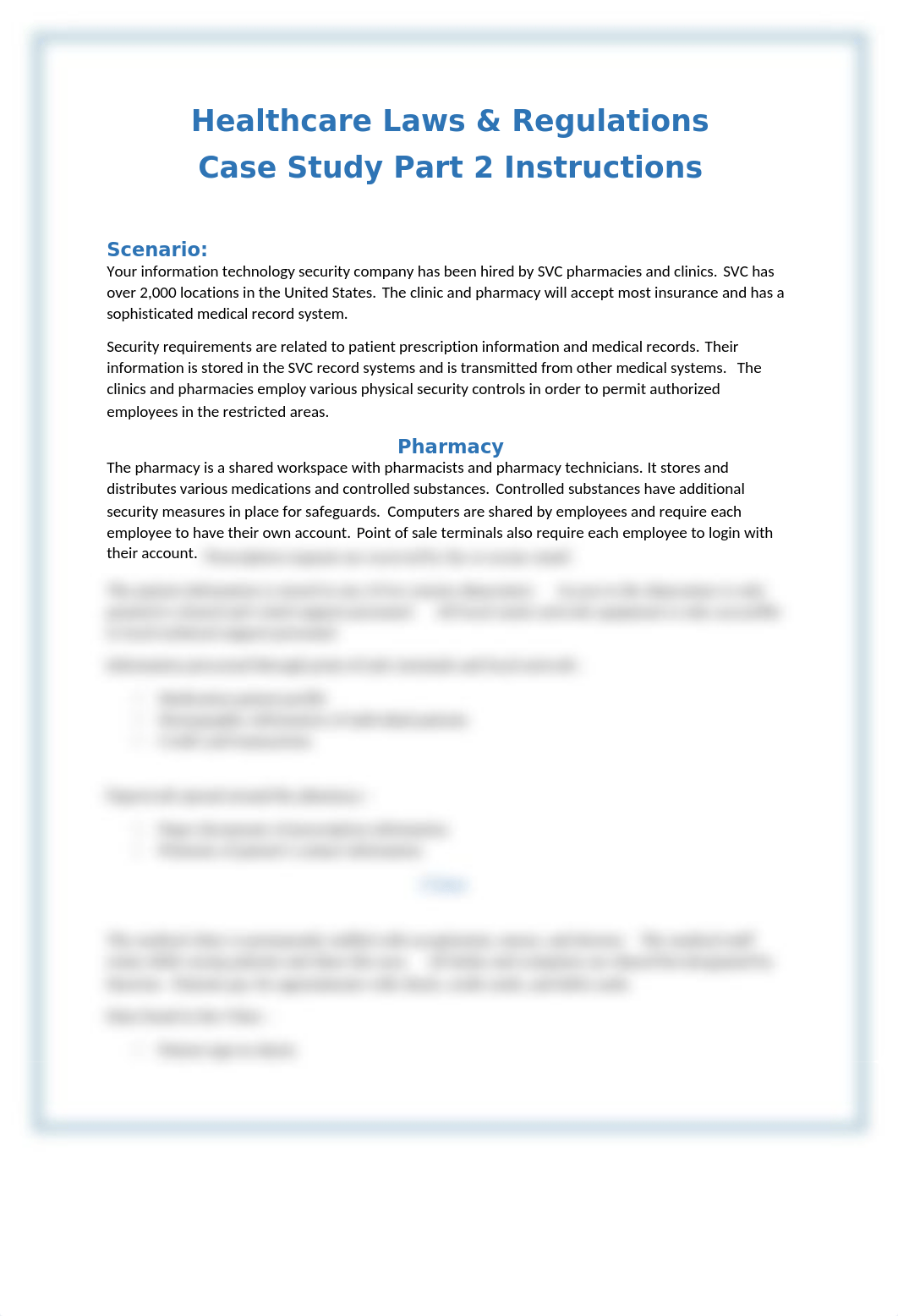 Mod 3 - Case Study 2 SVC Pharmacies and Clinics Instructions .docx_d2l9p94cdbg_page1