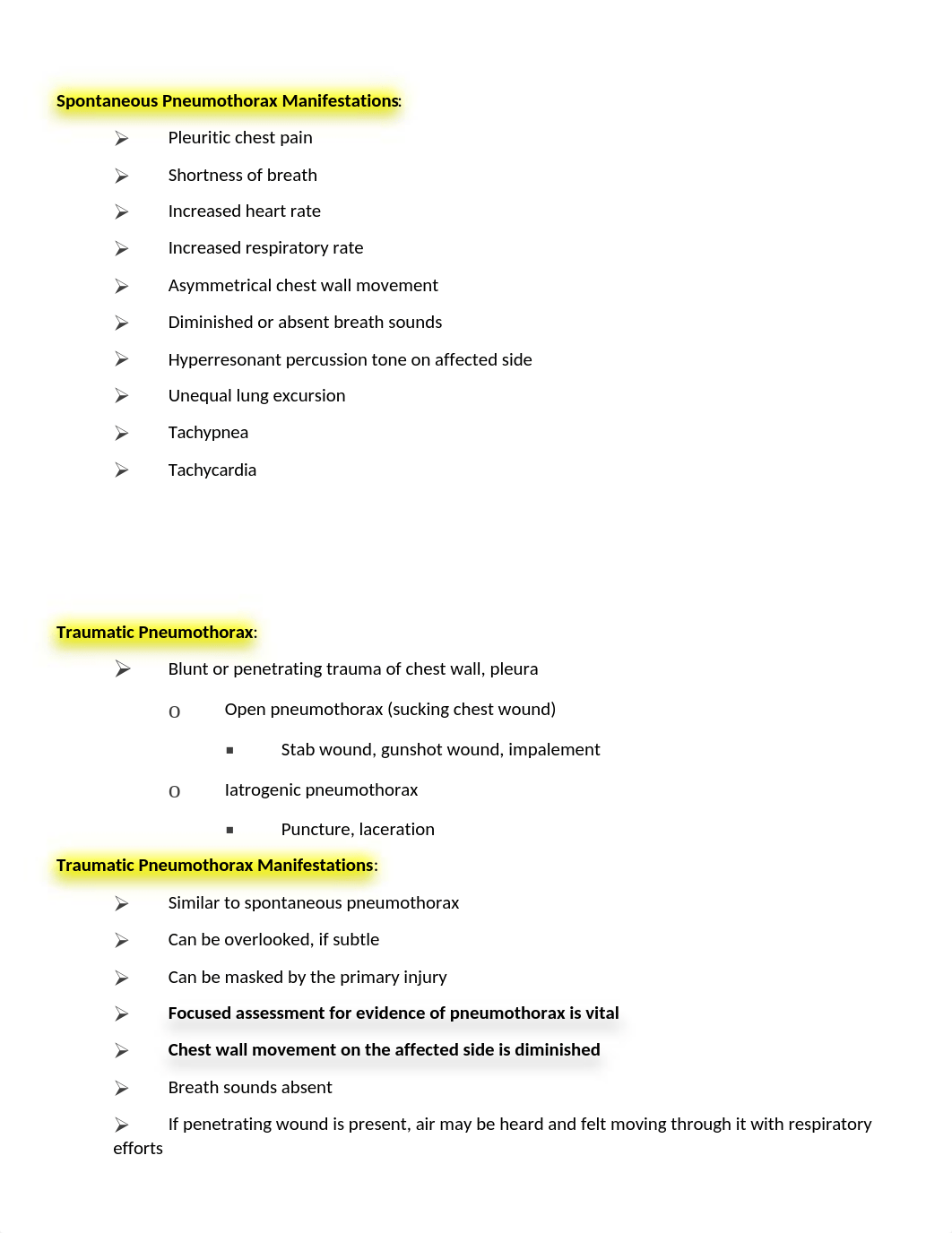 Thoracic Chest Trauma Lecture Notes 2020 Watts.rtf_d2llbg6v90e_page2