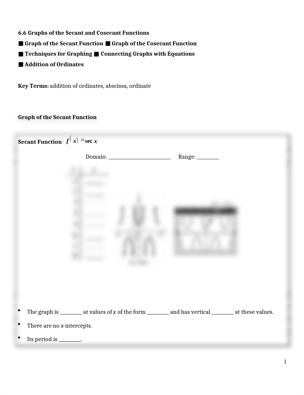 6.6 Graphs of the Secant and Cosecant Functions.doc_d2m1m0b8np1_page1