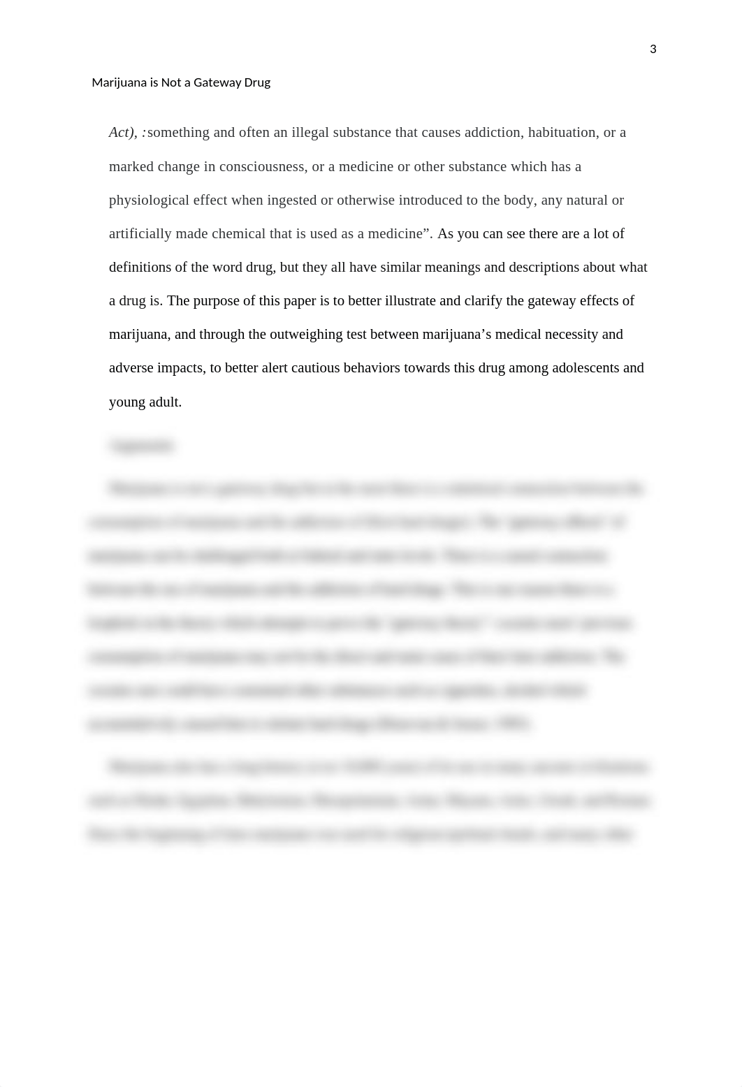 Marijuana is Not a Gateway Drug Persussive Essay  - ENG123 .docx_d2m4p9tjgdc_page3