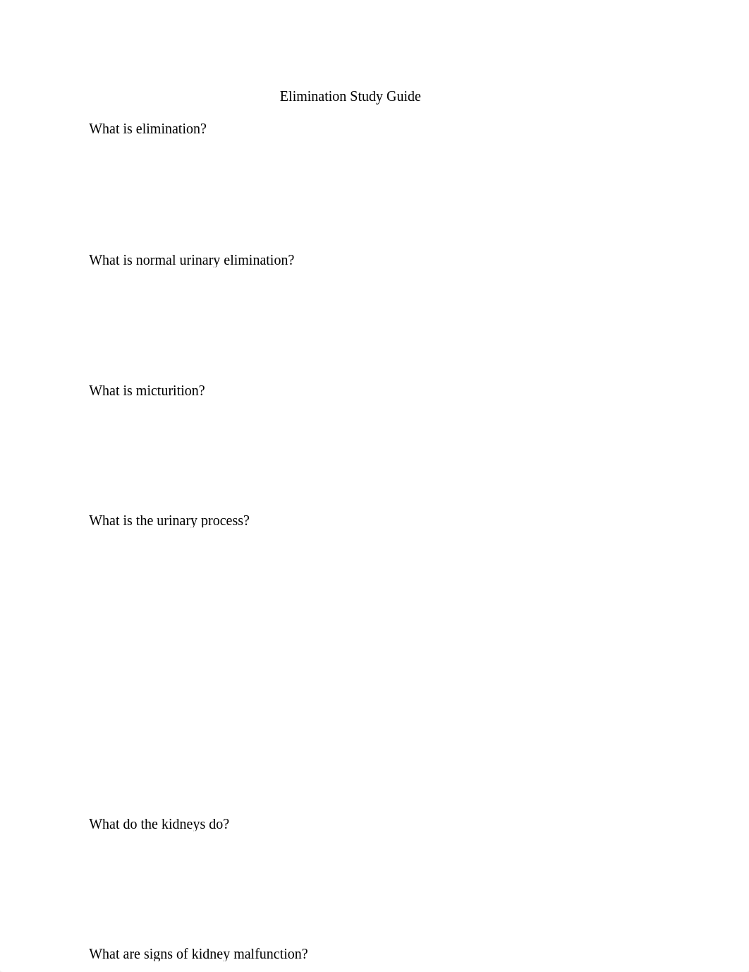 ELIMINATION - Study Guide .docx_d2mi0zzczr5_page1