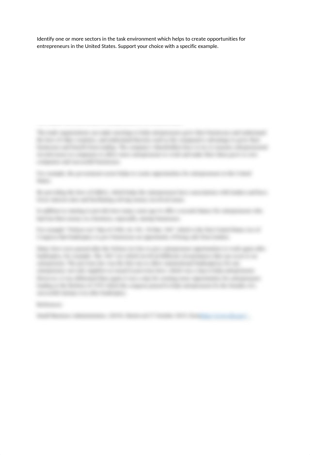 Identify one or more sectors in the task environment which helps to create opportunities for entrepr_d2nccr3a2uy_page1