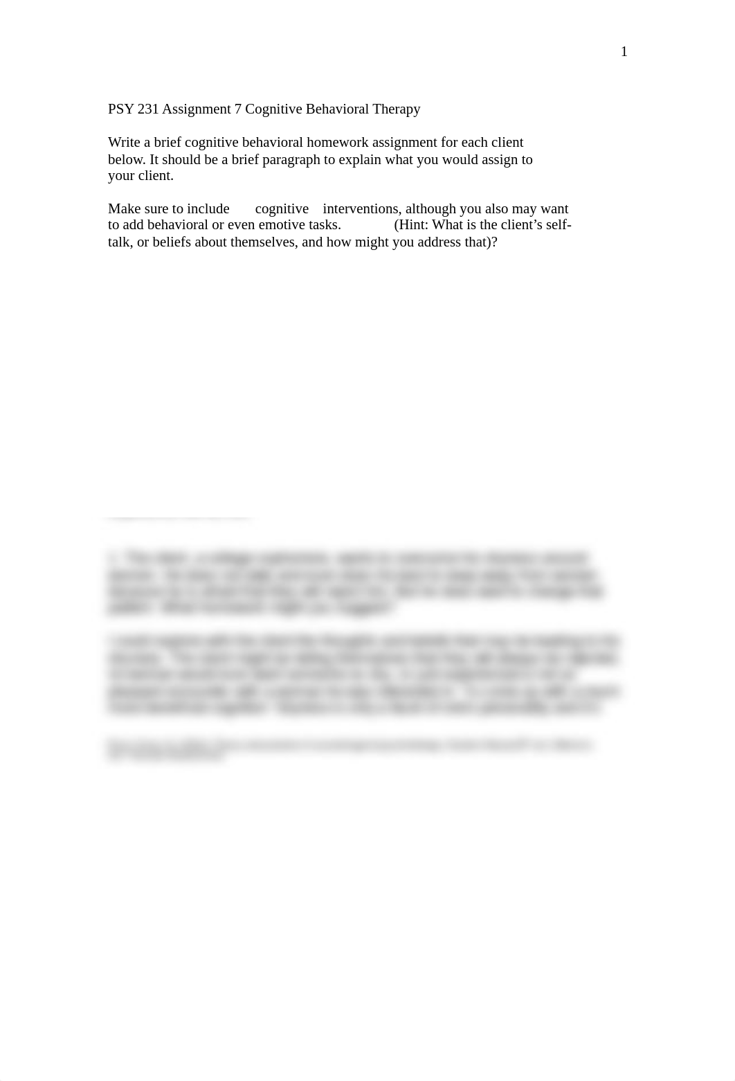 PSY 231 Assign 7 Cognitive Behavioral Therapy 2021R(1) (1) (1).docx_d2nq5jhu68x_page1