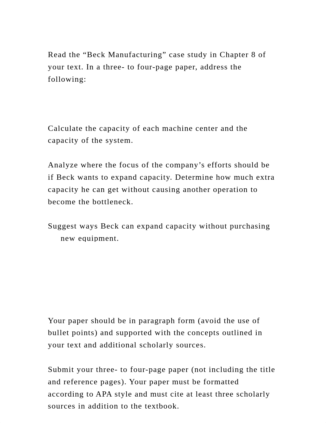 Read the "Beck Manufacturing" case study in Chapter 8 of your text. .docx_d2nwhsh11lo_page2