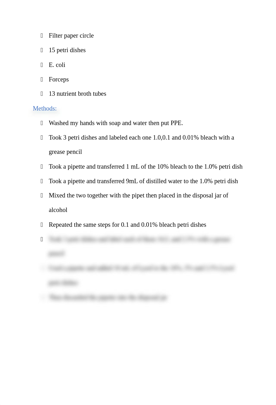 Evaluation of Antiseptics and Disinfectants Lab Report.docx_d2nwn0gwl3q_page2