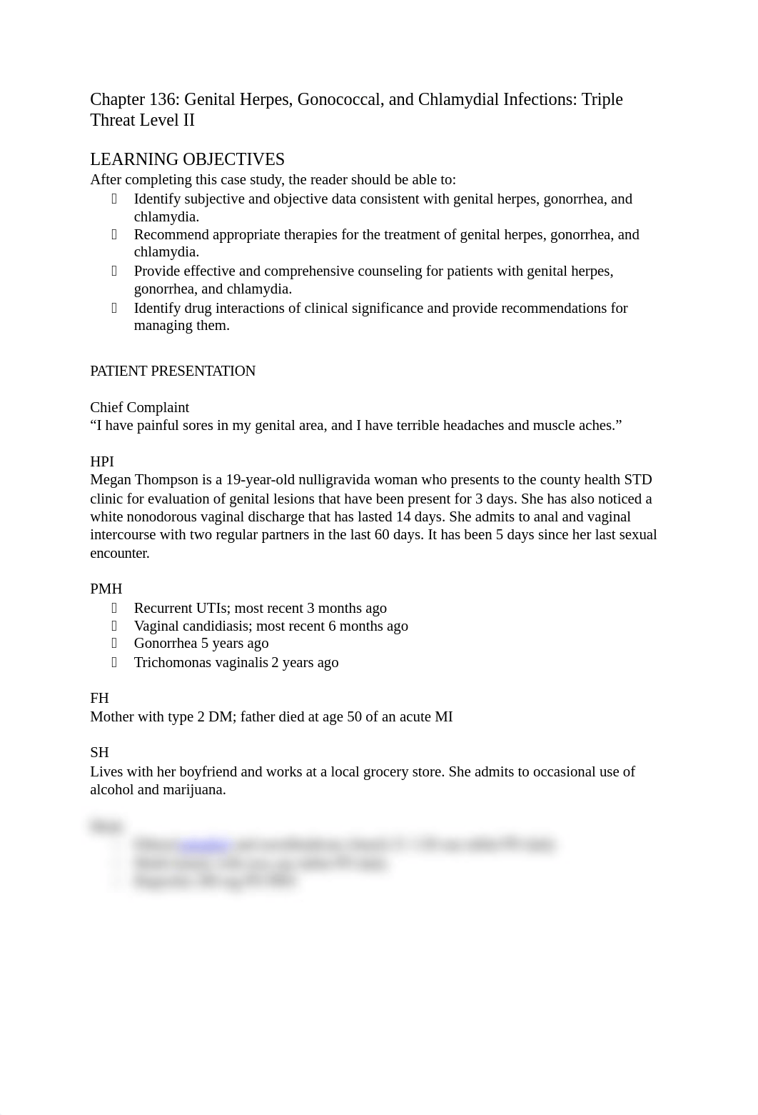 Patient Case - Genital Herpes, Gonococcal, and Chlamydial Infections.docx_d2nz077w6bf_page1