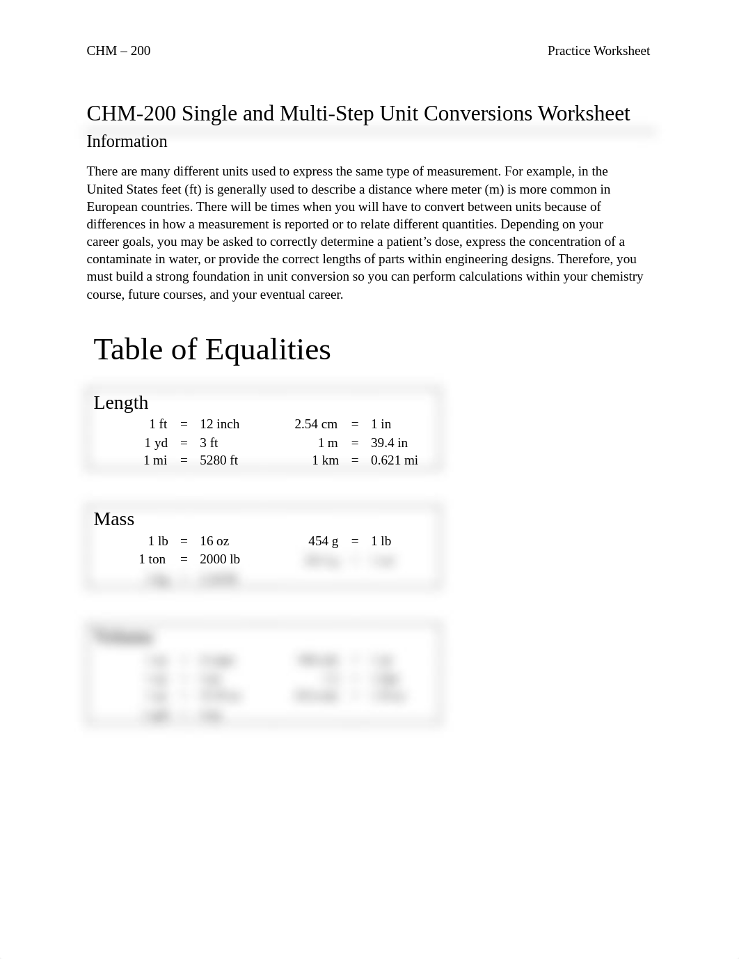 Single and Multi-Step Unit Conversion Practice Worksheet.pdf_d2o1tjqinb0_page1