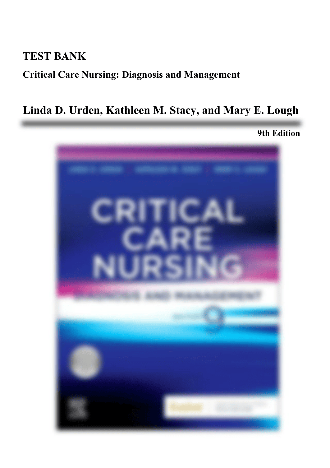 Critical Care Nursing Diagnosis and Management 9th Edition Urden Test Bank.pdf_d2o8al8wq0a_page2