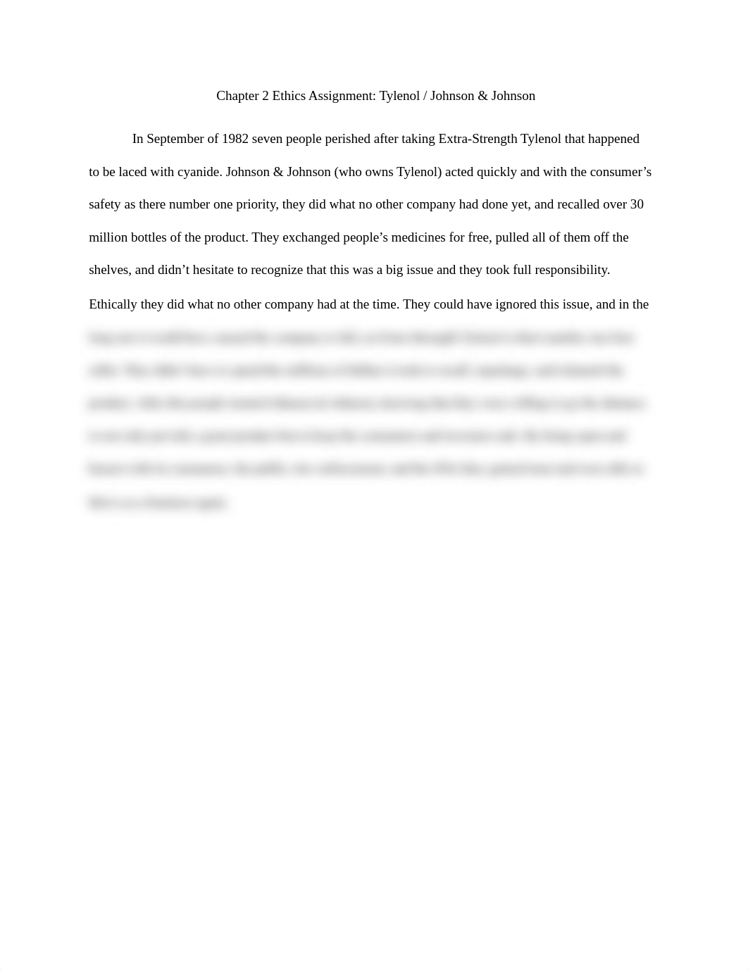 Chapter 2 Ethics Assignment Tylenol  Johnson & Johnson.docx_d2oagmznza5_page1