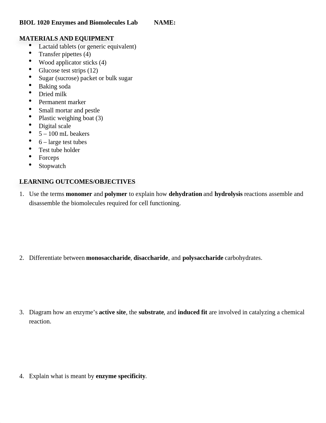 BIOL 1020 Enzymes and Biomolecules Lab Spring 2022.docx_d2oclisn9q0_page1