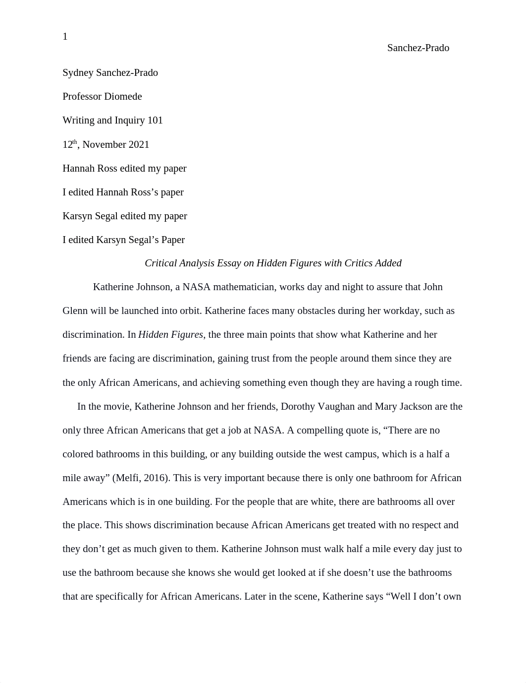 Paper Three-Critical Synthesis Essay on Hidden Figures with Critics added.docx_d2ogpk8owhx_page1