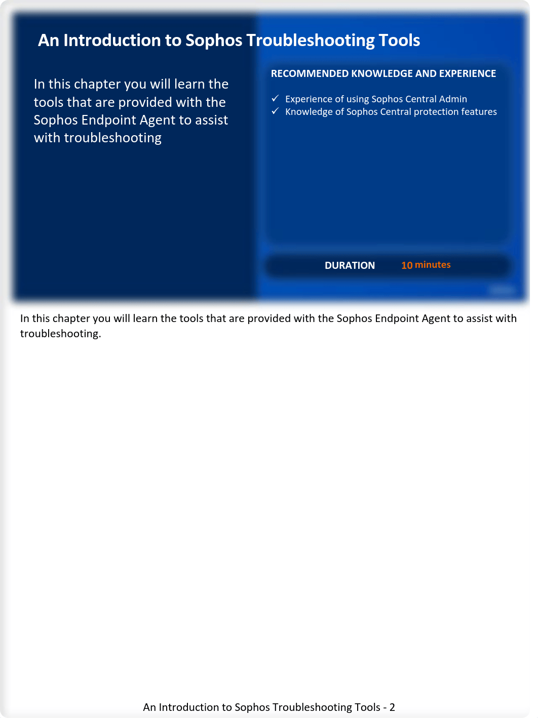 CE0540 4.0v1 An Introduction to Sophos Troubleshooting Tools.pdf_d2opjfjmwyx_page2