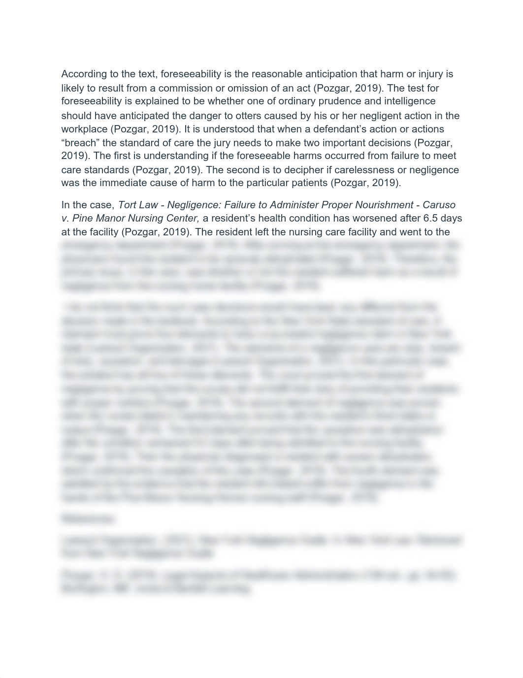 Tort Law - Negligence_ Failure to Administer Proper Nourishment - Caruso v. Pine Manor Nursing Cente_d2os9vpxj99_page1