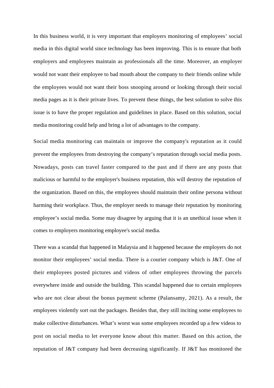 Is employer monitoring of employee social media justified Report.docx_d2p7pw615c0_page2