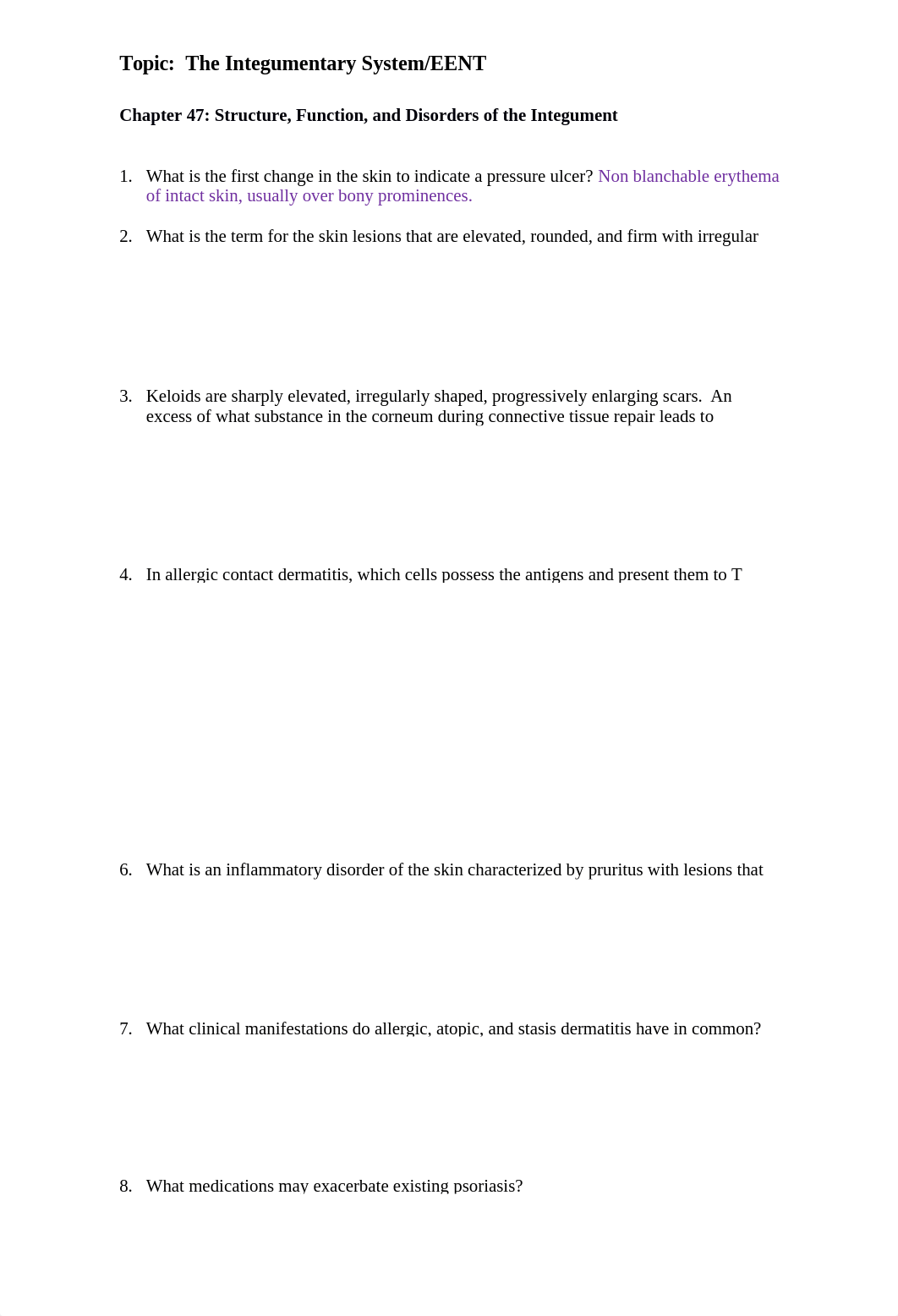 03a Integumentary EENT Study Questions.docx_d2pa9varflx_page1