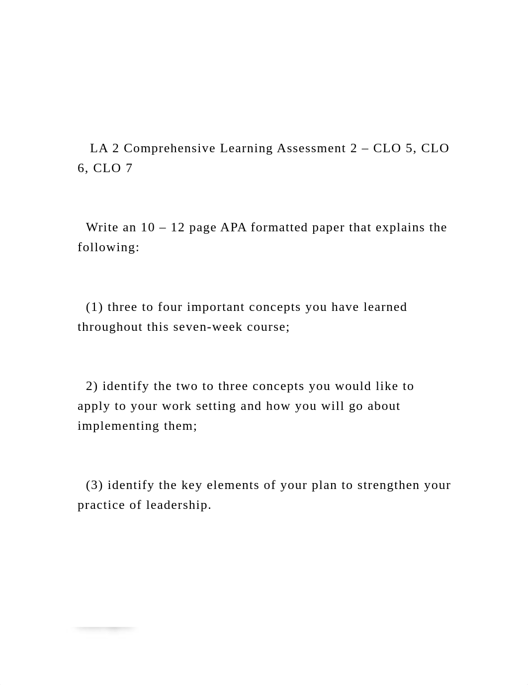 LA 2 Comprehensive Learning Assessment 2 - CLO 5, CLO 6, CLO.docx_d2pcvgu1mui_page2