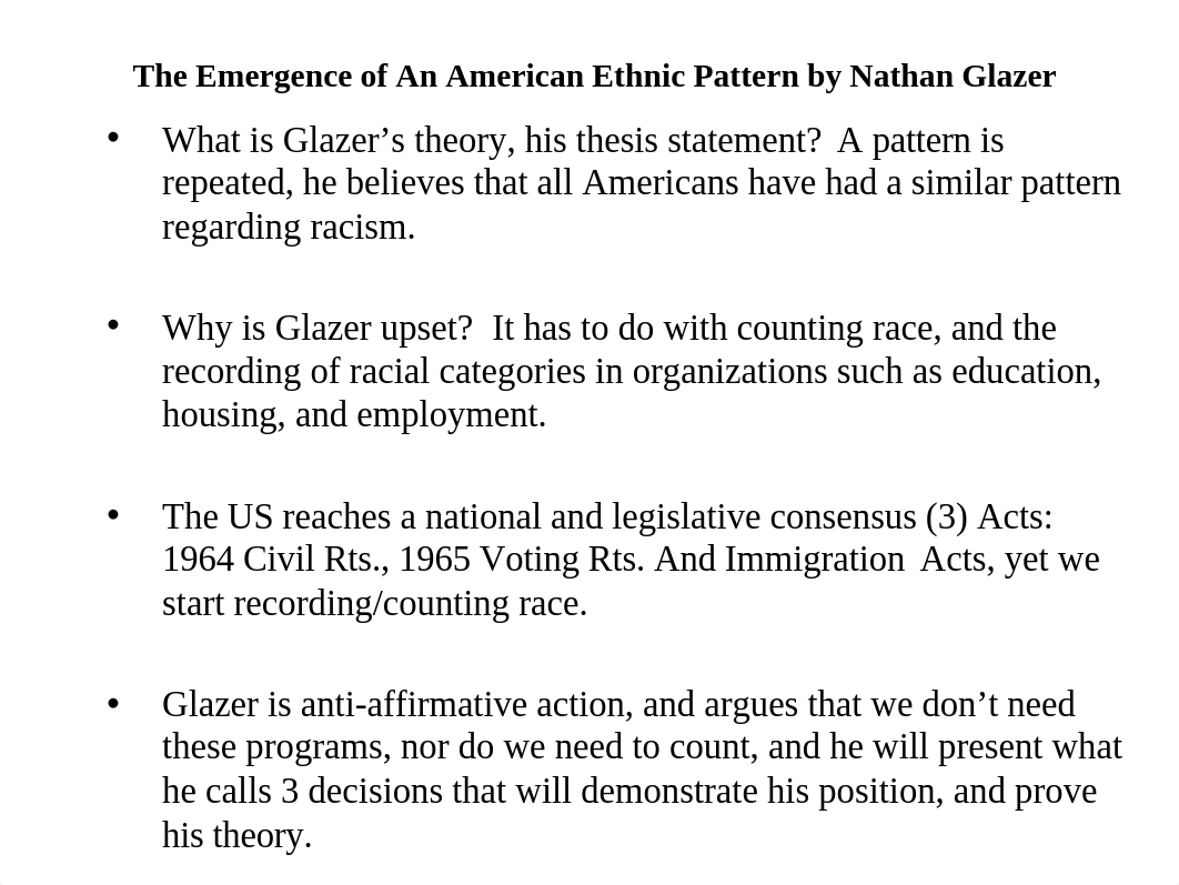 The Emergence of an American Ethnic Pattern by Glazer and Reflections on Racial Patterns by R Takaki_d2pfdnt3m37_page1