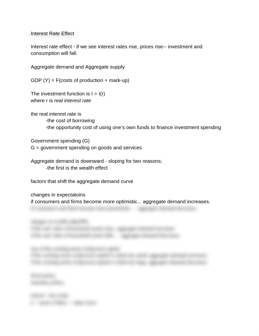 Macroeconomics - Interest Rate Effect Notes_d2q6jvl68op_page1