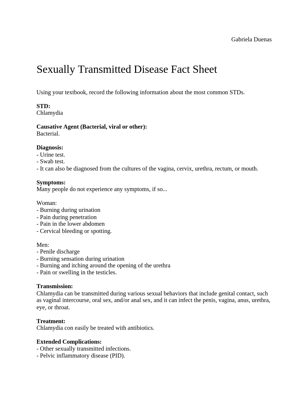 22. Sexually Transmitted Disease Fact Sheet - Gabriela Duenas_d2qjqxswdlq_page1