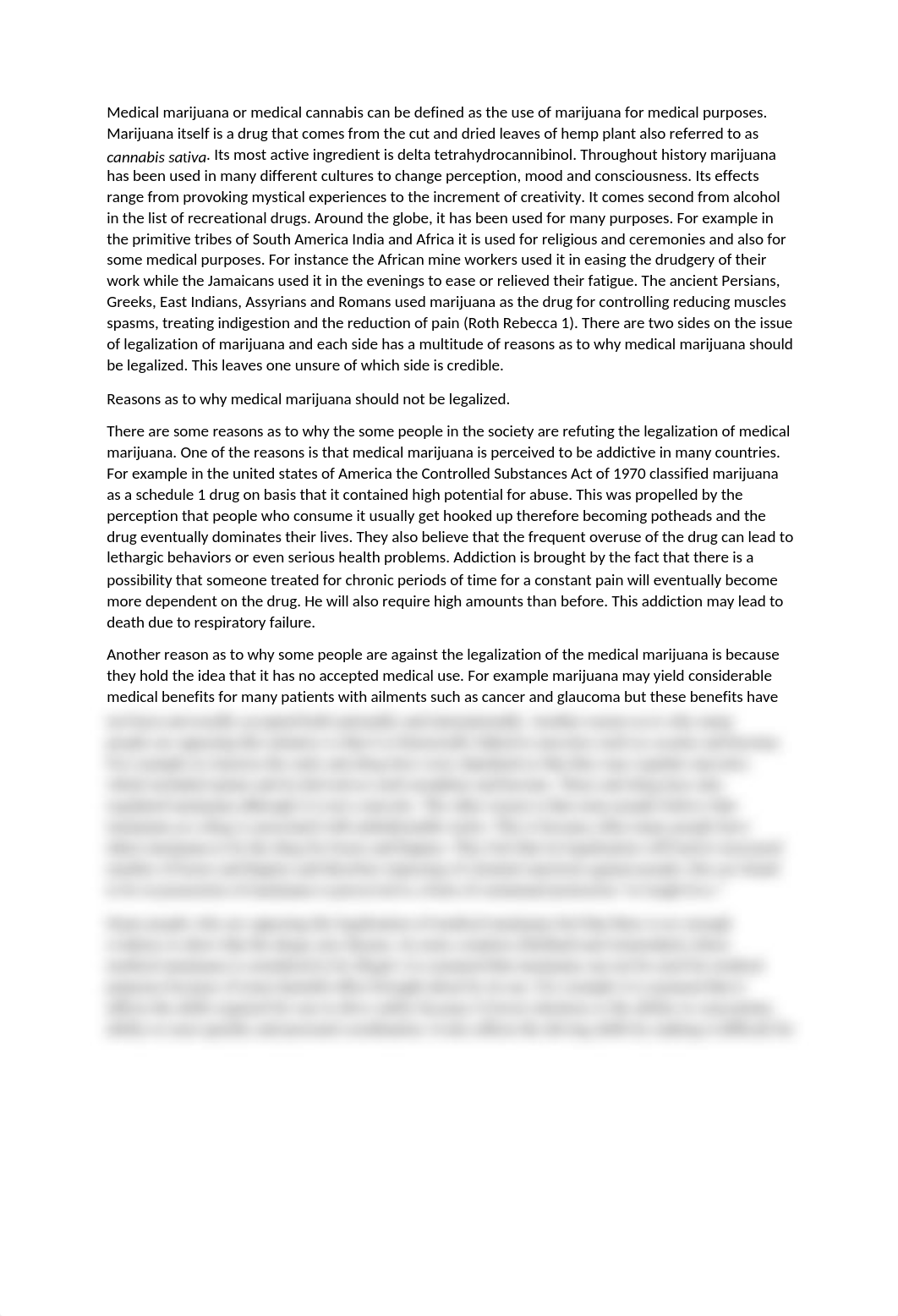 Medical marijuana or medical cannabis can be defined as the use of marijuana for medical purposes.do_d2r4ii593nn_page1