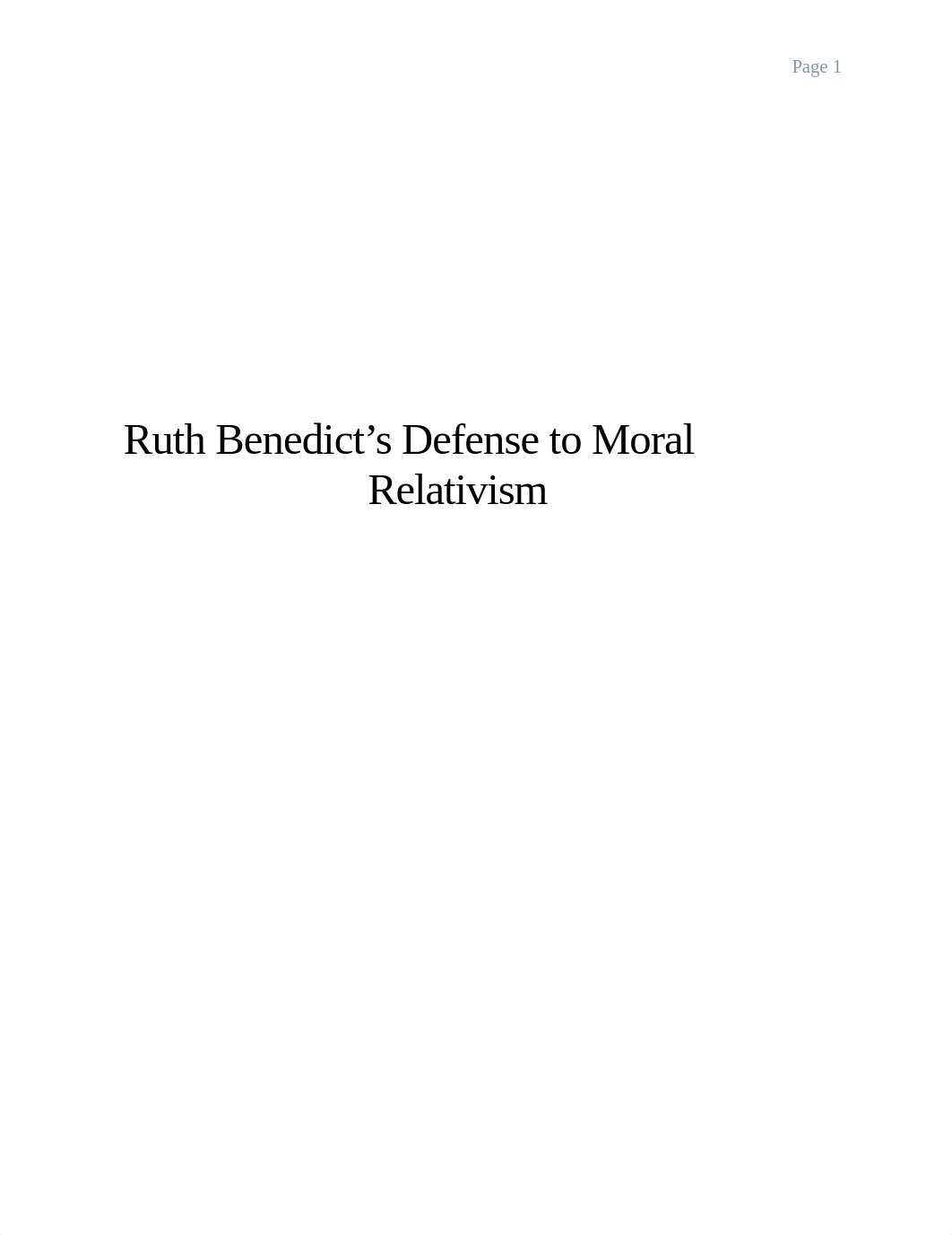 Ruth Benedict's Defence of Moral Relativism.docx_d2rmblna4ct_page1