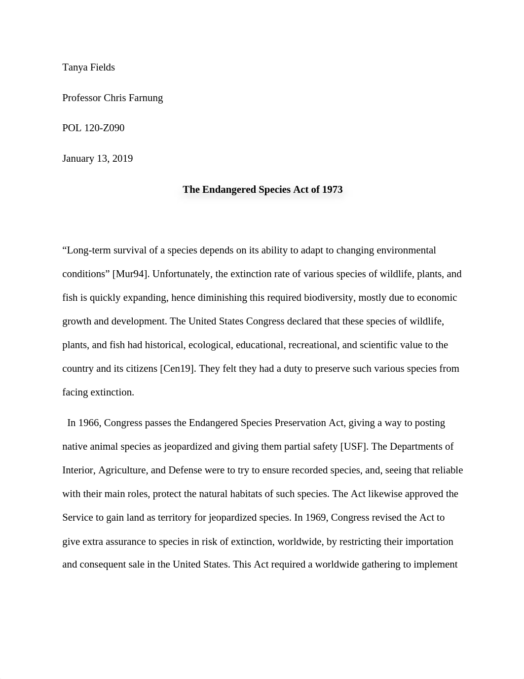 Endangered Species Act of 1973 Essay.docx_d2rvtwwy69a_page1