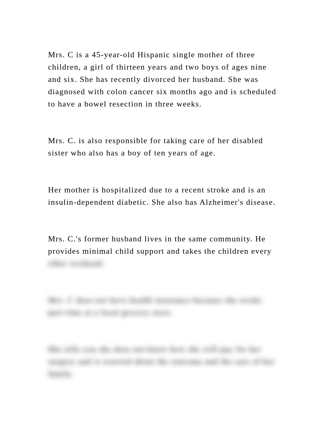 Mrs. C is a 45-year-old Hispanic single mother of three children, a .docx_d2s0gk5a3zp_page2