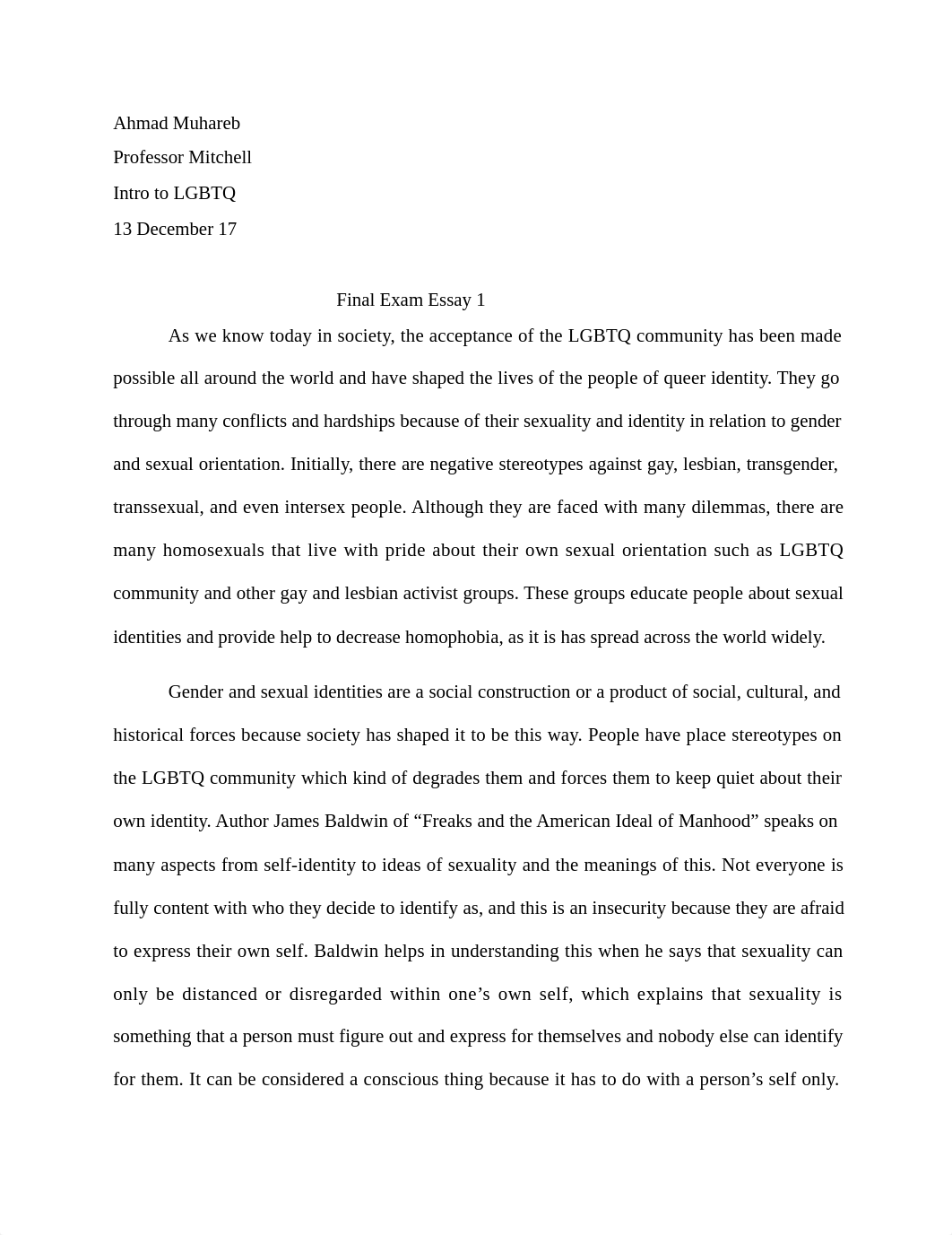 Ahmad Muhareb LGBTQ FINAL EXAM.docx_d2se83mpntr_page1