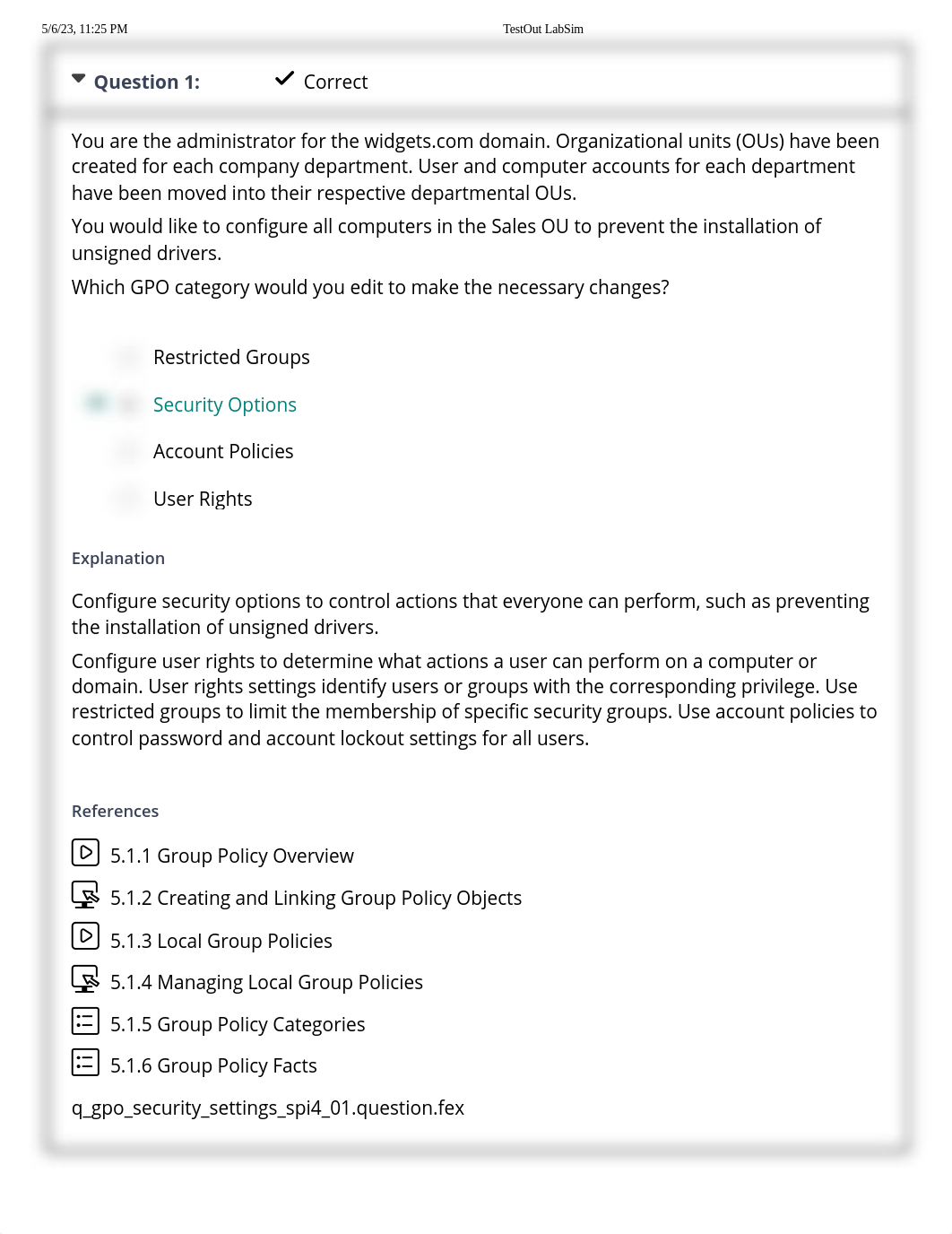 TestOut LabSim 5.5.5 Practice Questions.pdf_d2slmcvmb14_page2