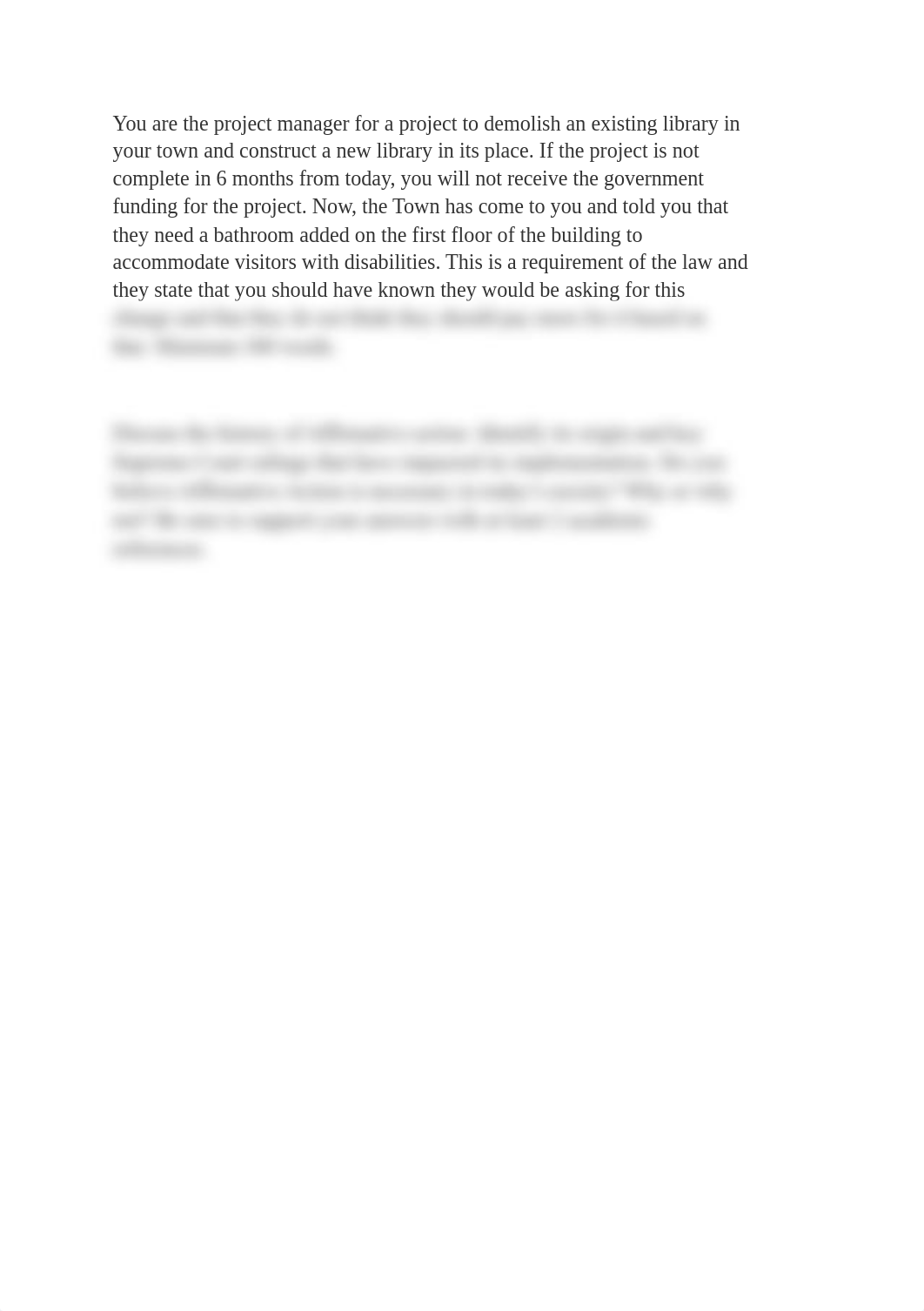 You are the project manager for a project to demolish an existing library in your town and construct_d2sqzvgdirl_page1