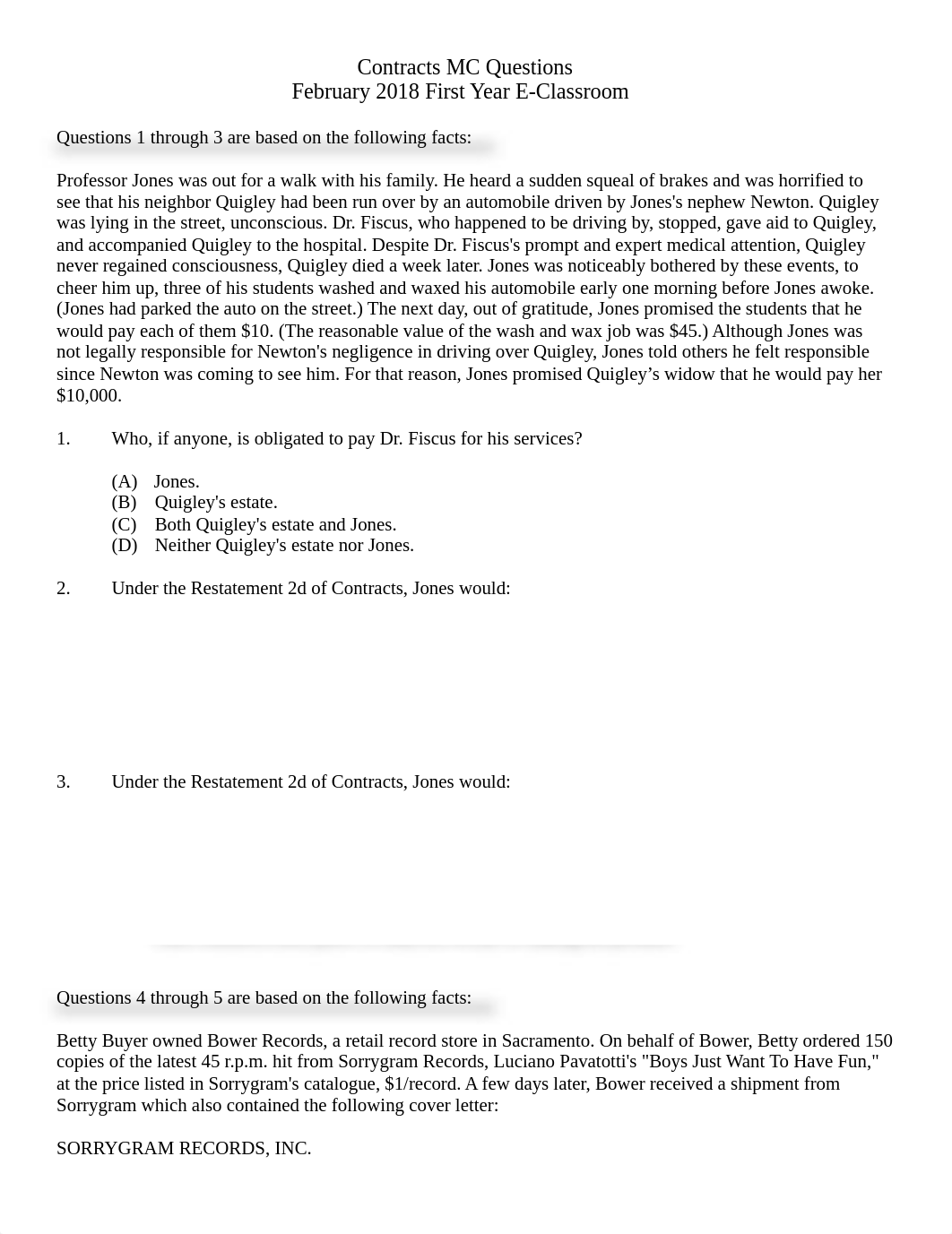 February 2018 1st year e-class Contract MBE questions-1.pdf_d2taftz4e9j_page1