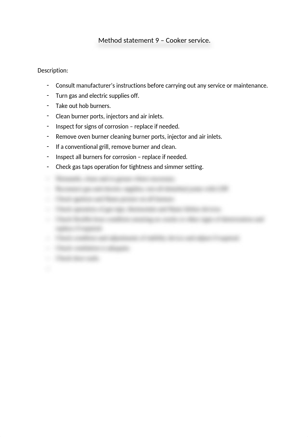 Method statement 9 - Cooker service..docx_d2tcexi8p48_page1