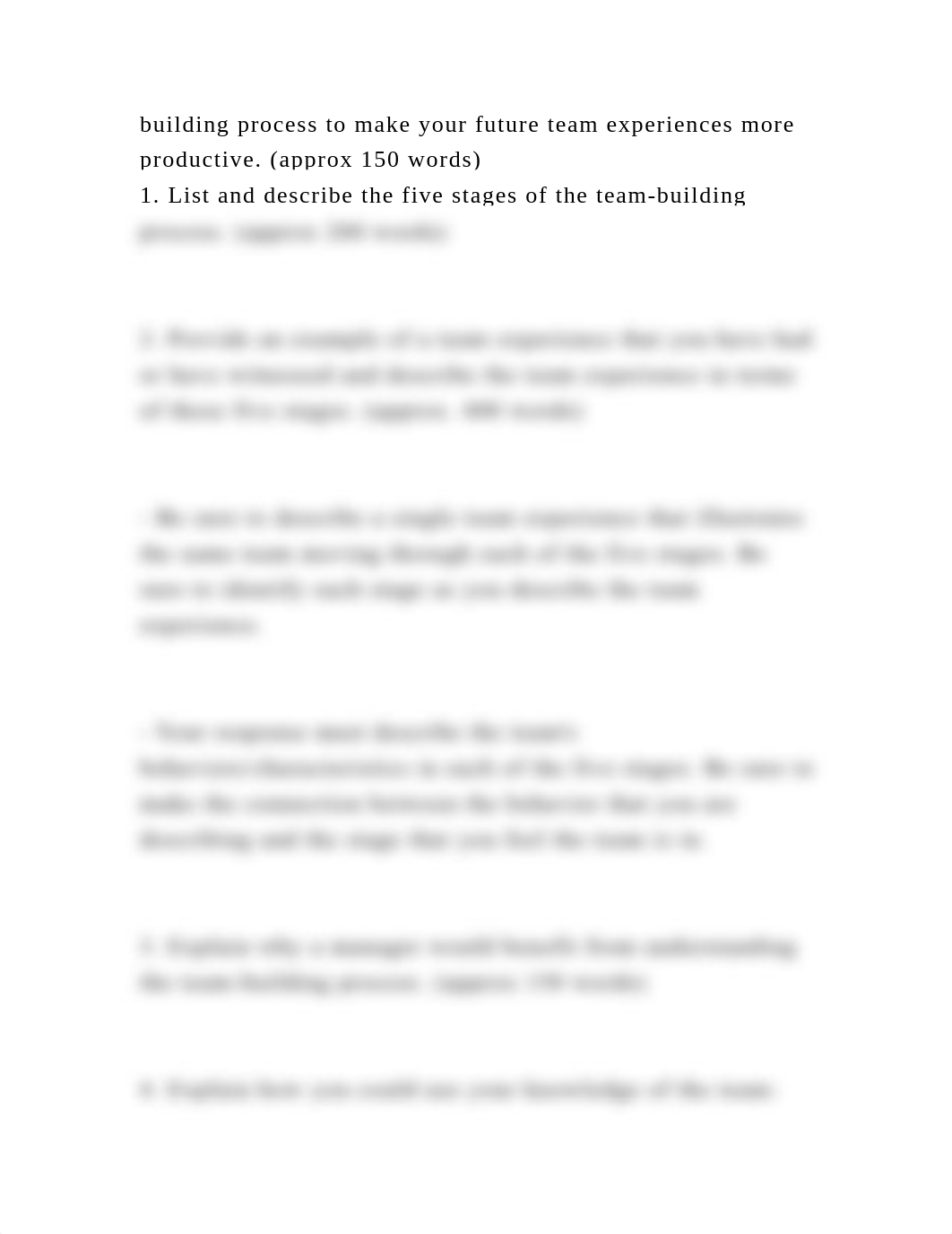 1. List and describe the five stages of the team-building process..docx_d2tgh2oj9j5_page3