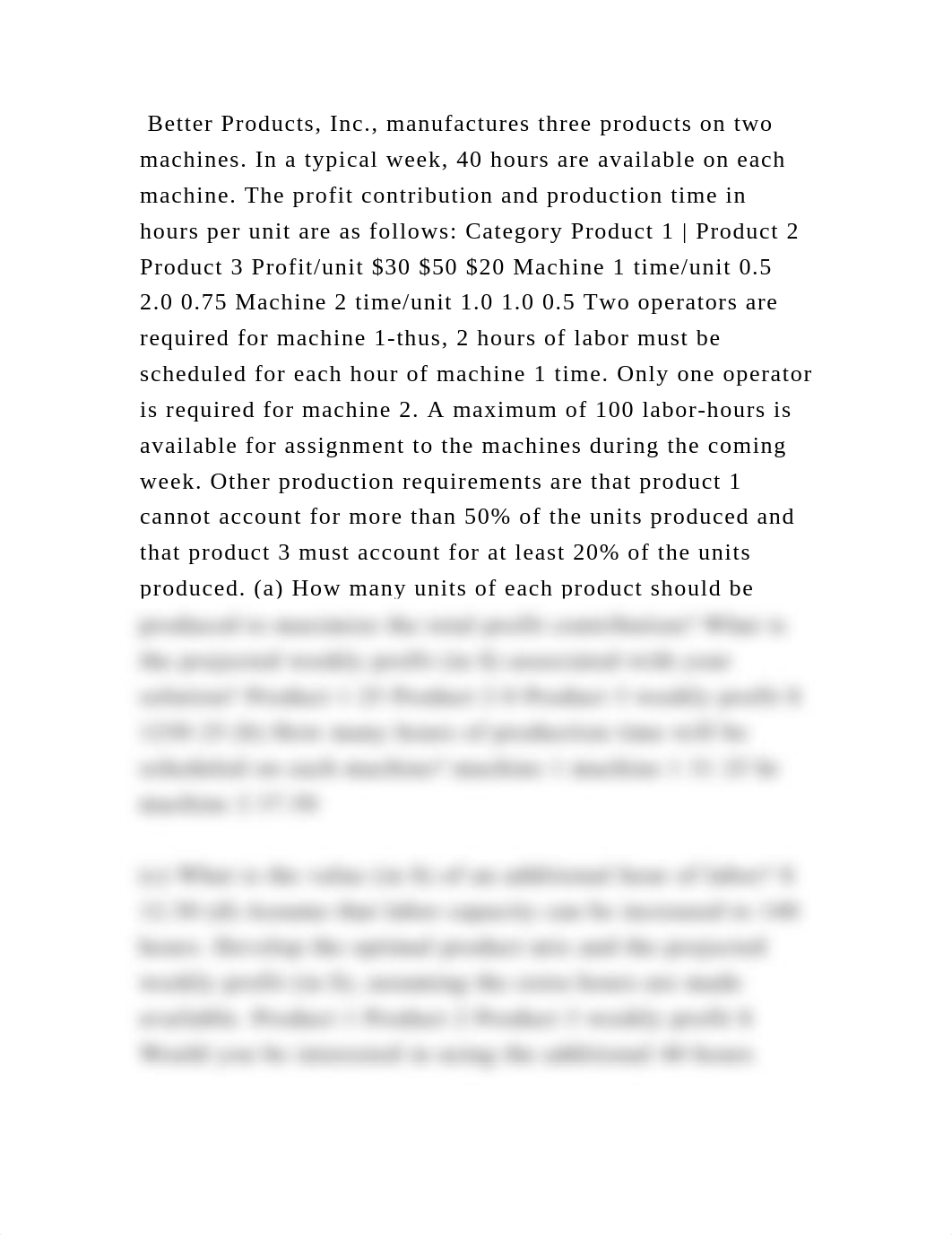 Better Products, Inc., manufactures three products on two machines. I.docx_d2tpq15tpoi_page2