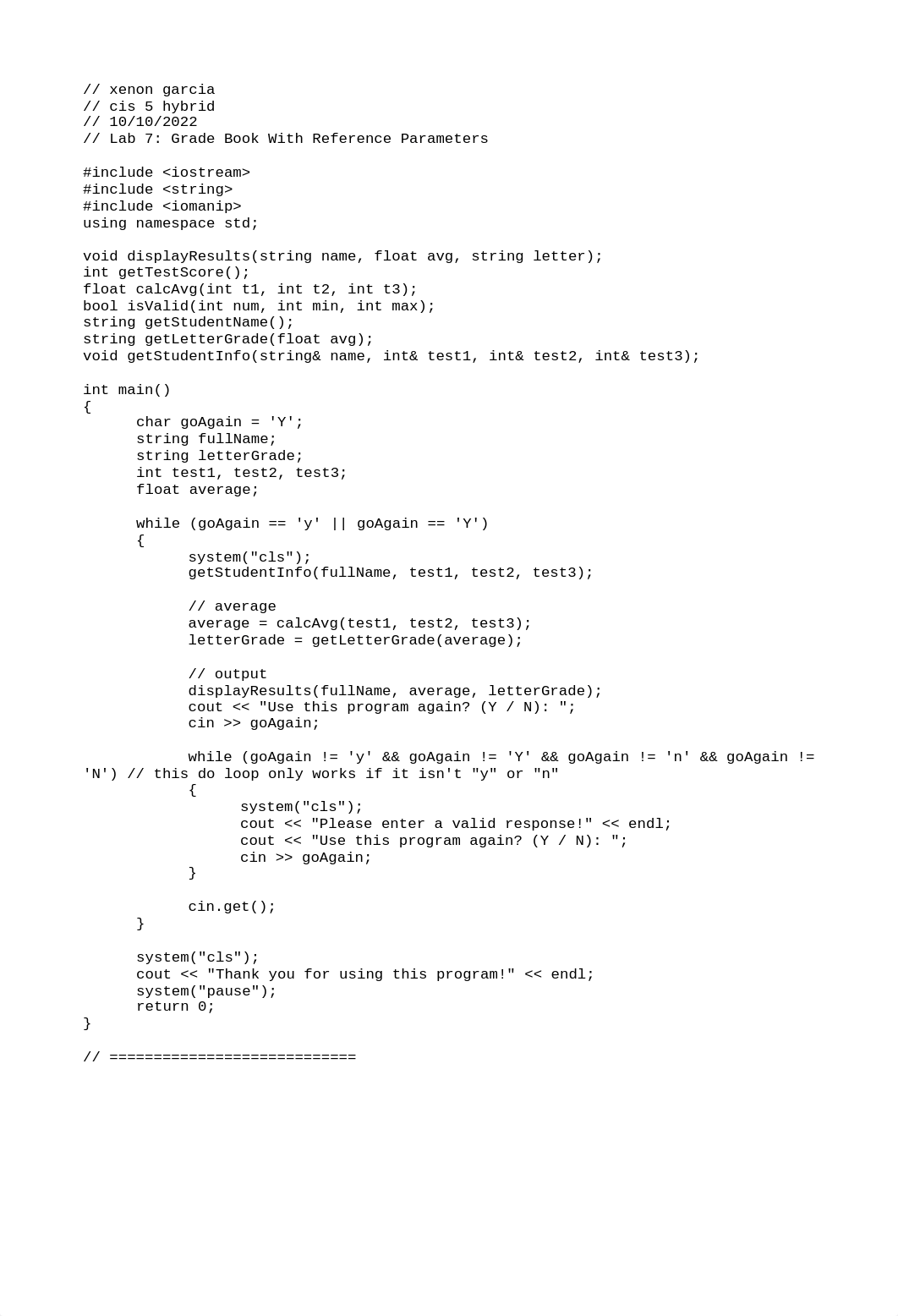 Lab7B (Grade Book With Reference Parameters C++).cpp_d2u3zwim3vs_page1