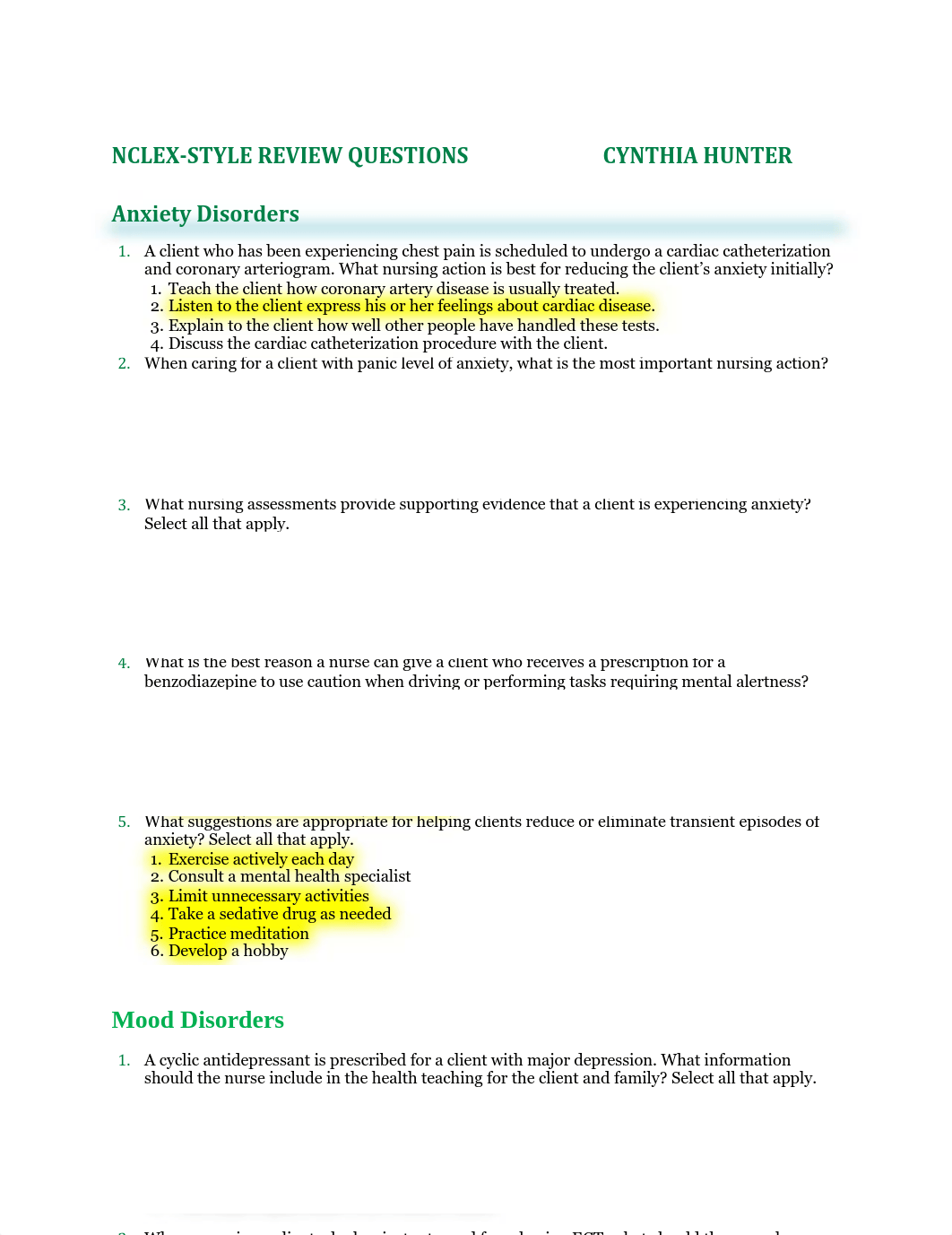 HUNTERNCLEX Review questions (1).pdf_d2uaapmpe3k_page1